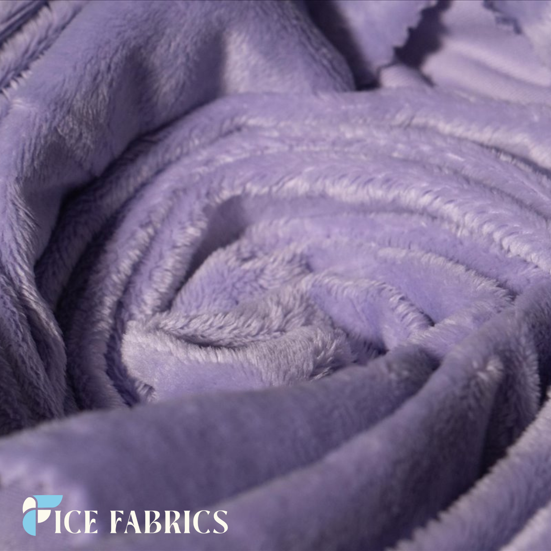 Lilac Minky Solid 3mm Pile Blanket Fabric