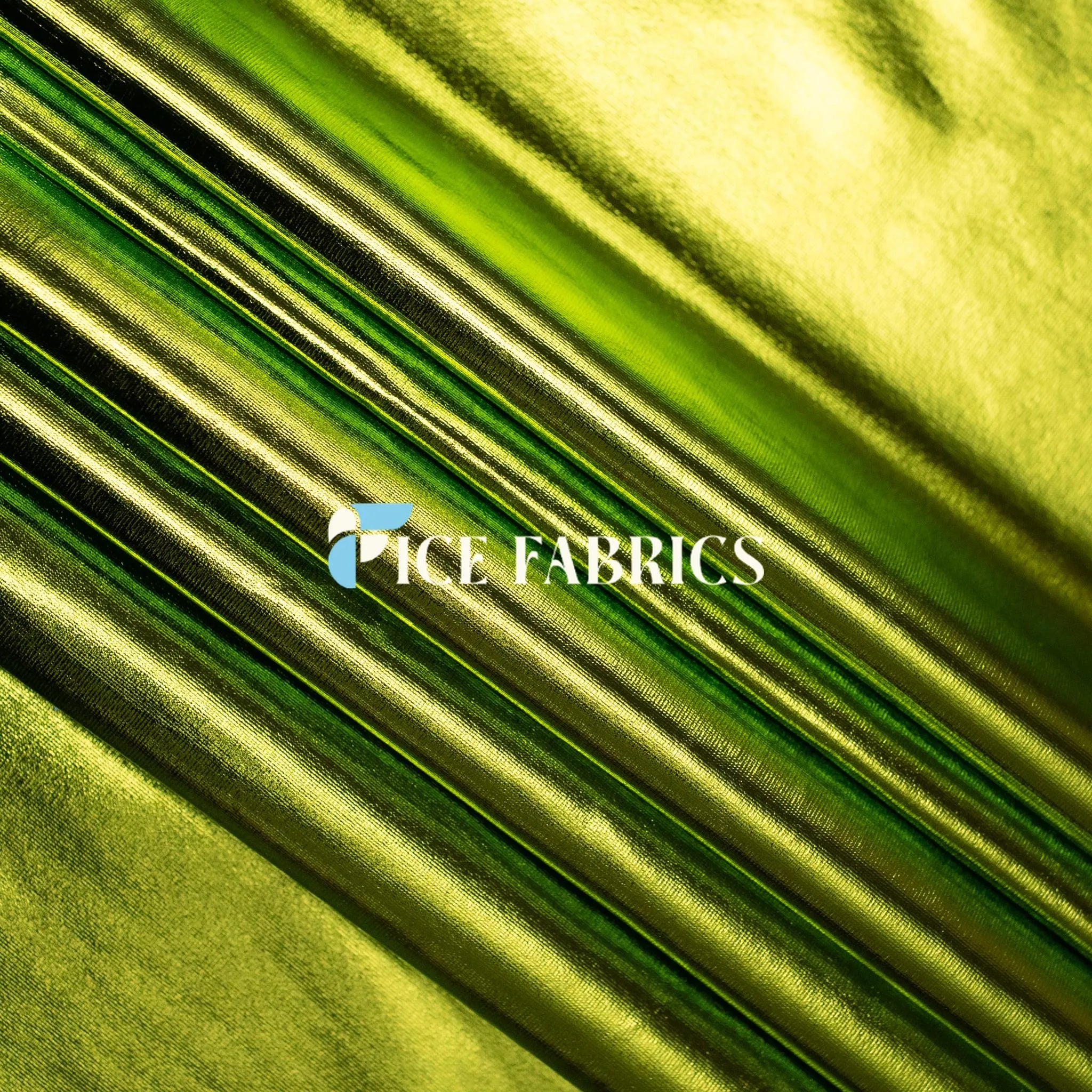Lime 4 Way Stretch Shiny Spandex Fabric By The Yard