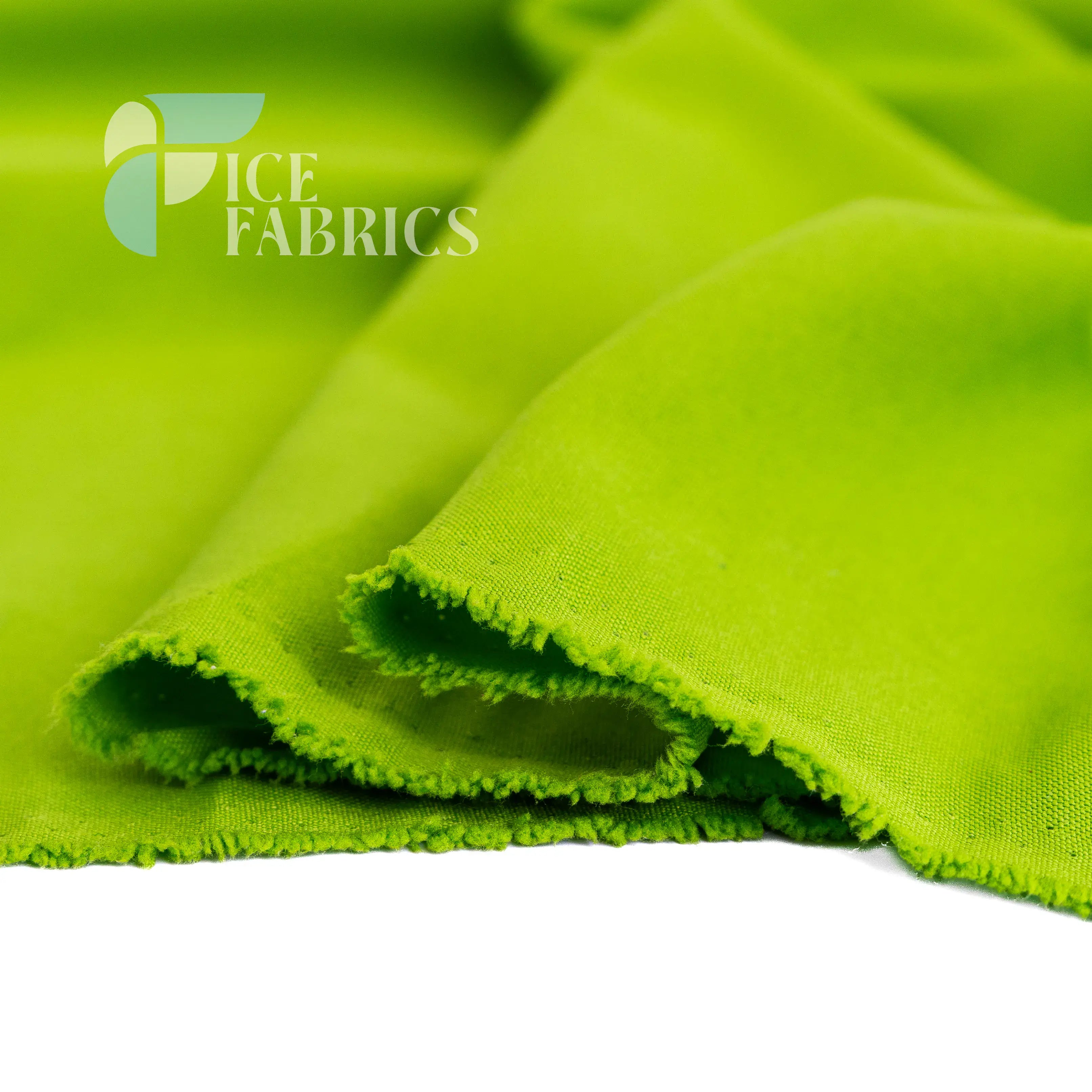 Lime Green Solid Poly Poplin Fabric By The Yard