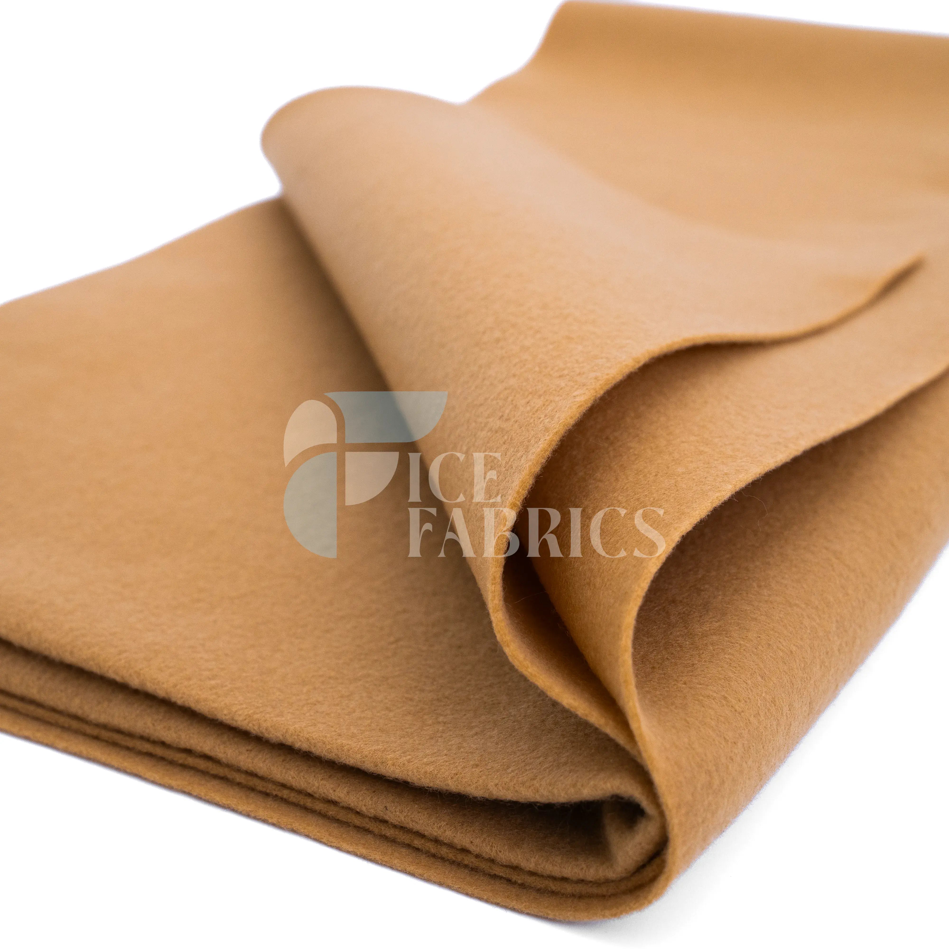 Lt Camel Acrylic Felt Fabric / 1.6mm Thick _ 72” Wide ICE FABRICS By The Yard