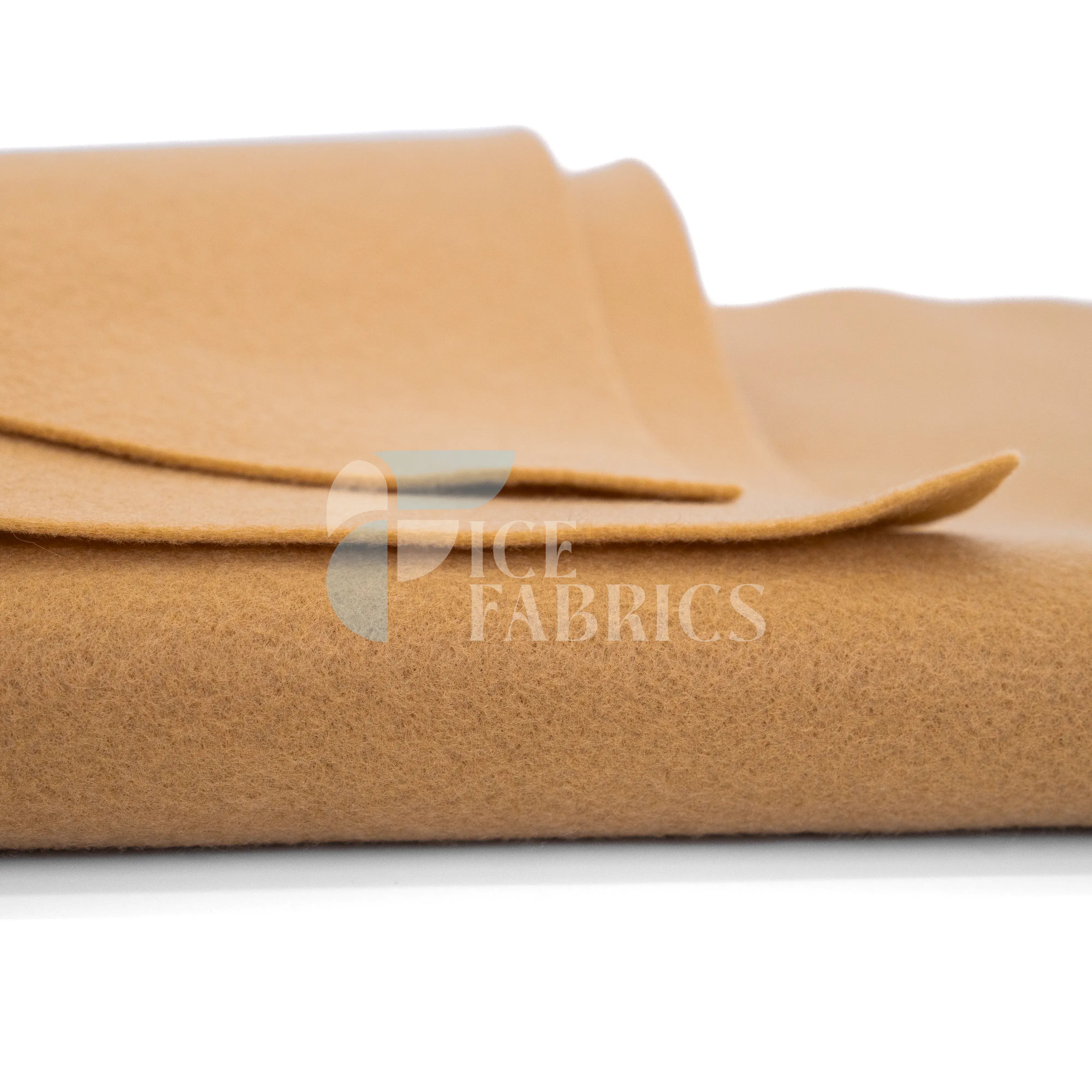 Lt Camel Acrylic Felt Fabric / 1.6mm Thick _ 72” Wide ICE FABRICS By The Yard
