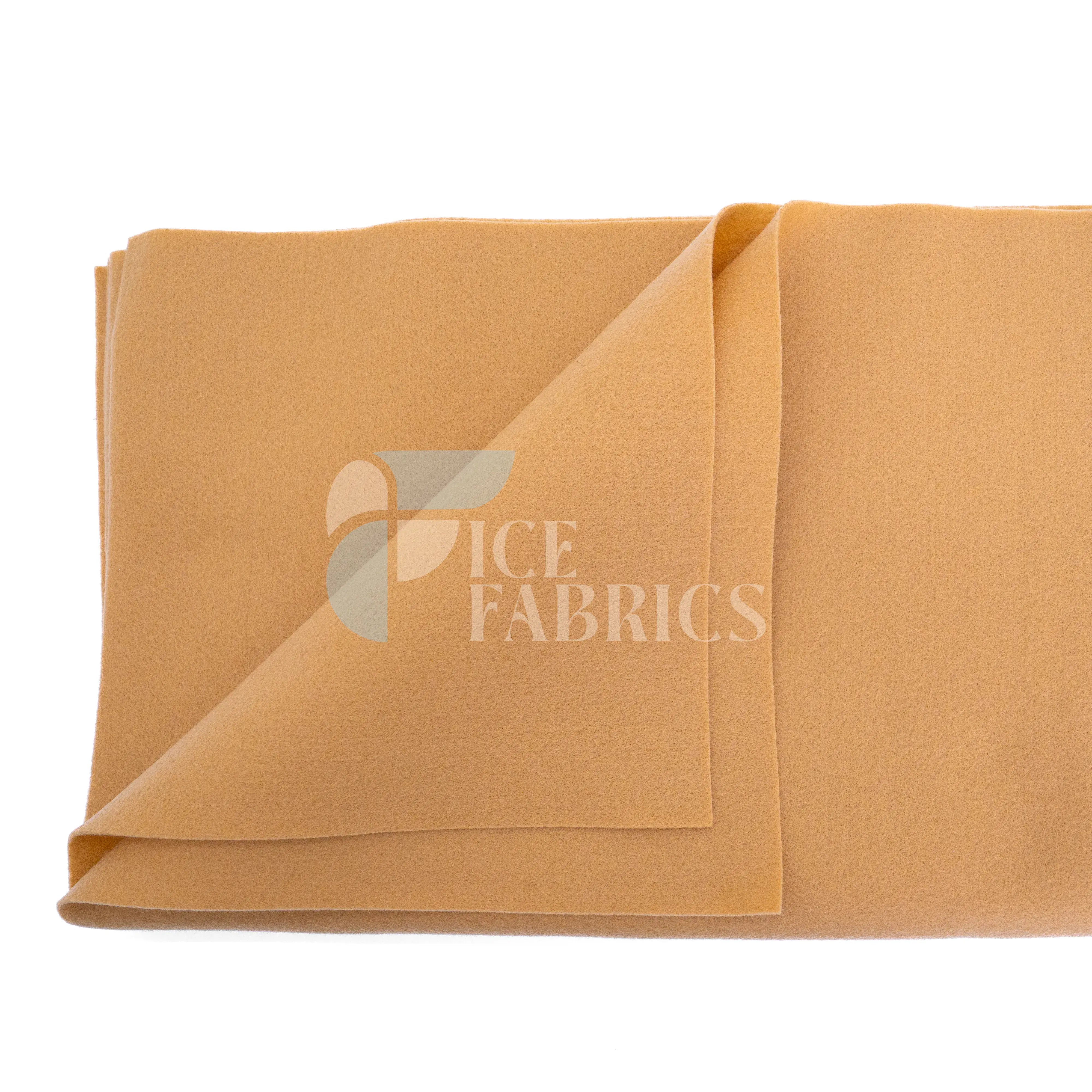 Lt Camel Acrylic Felt Fabric / 1.6mm Thick _ 72” Wide ICE FABRICS By The Yard