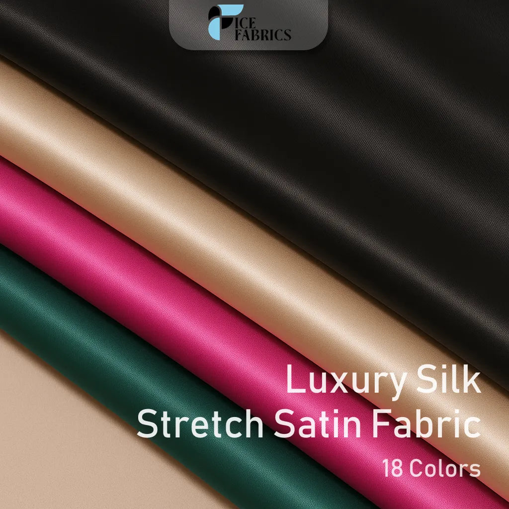 Luxury Silk Stretch Satin Fabric