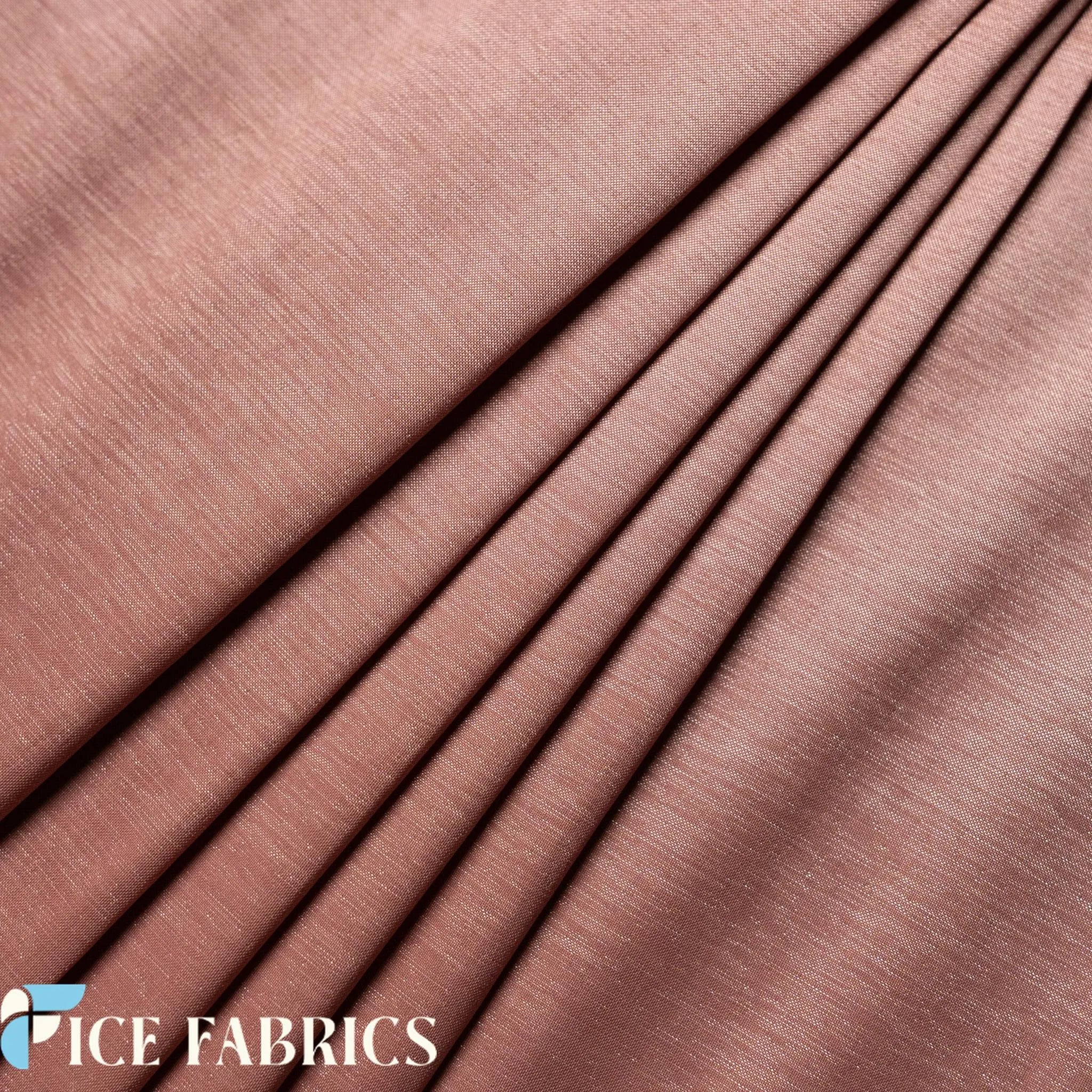 Mauve Stretch Nylon Spandex Taffeta Fabric By The Yard