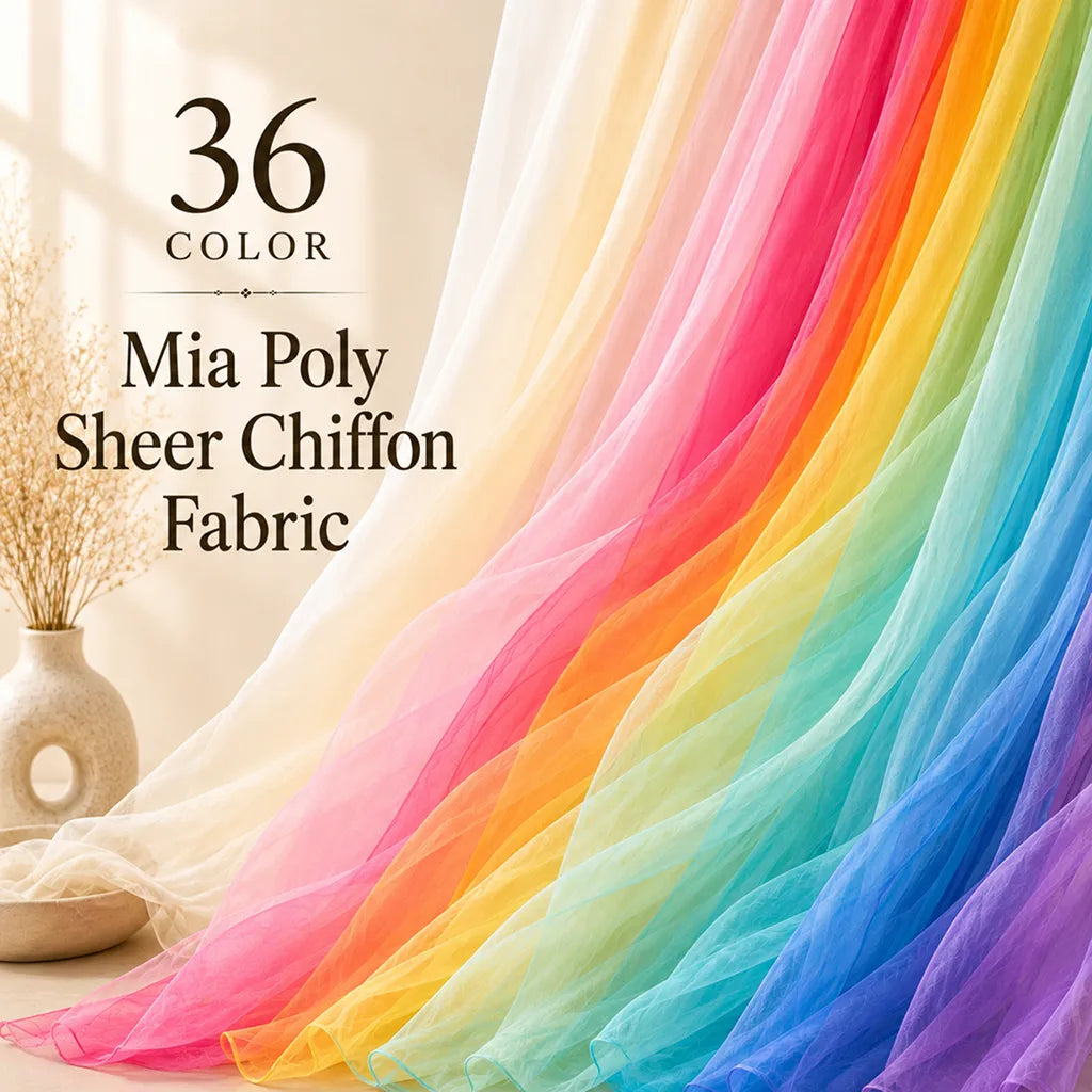 Mia Poly Sheer Chiffon Fabric