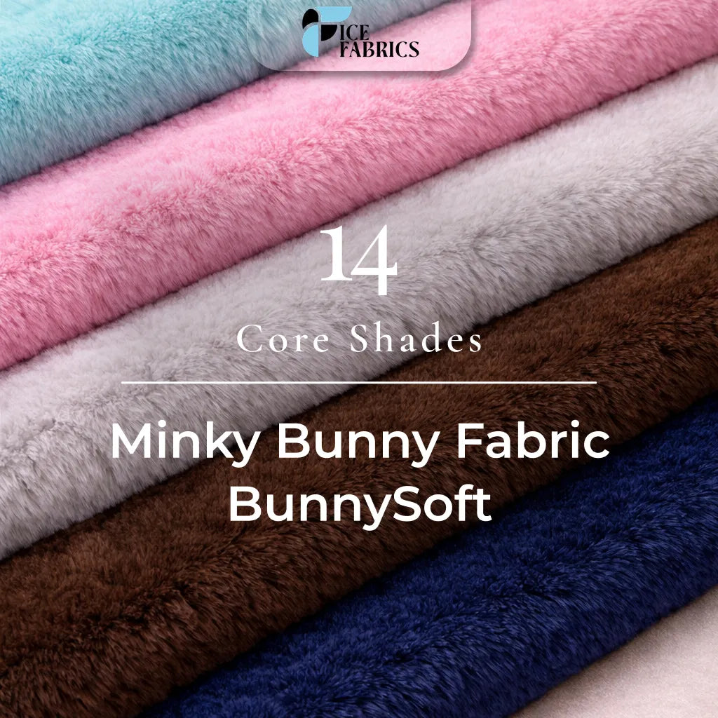 Bunny Thick Faux Fur Minky Fabric | BunnySoft