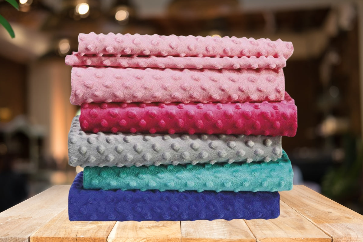 Minky Fabrics stack - Ice Fabrics