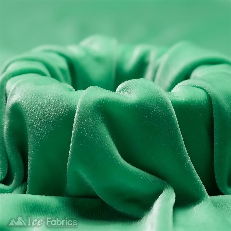 Ice Fabrics Stretch Velvet Fabric Soft and Smooth ICE FABRICS Mint