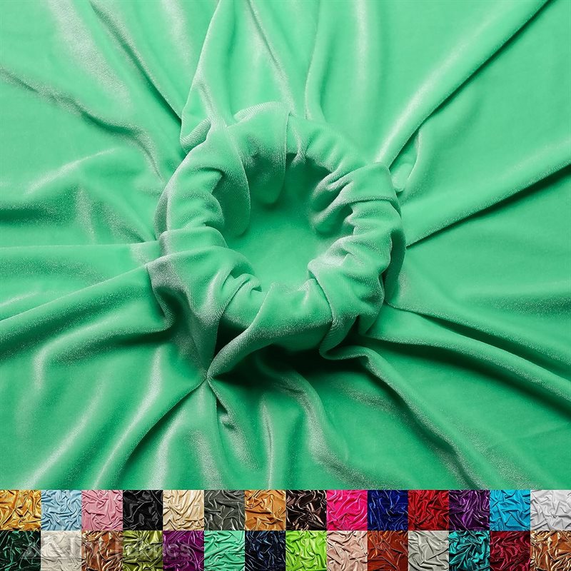 Ice Fabrics Stretch Velvet Fabric Soft and Smooth ICE FABRICS Mint