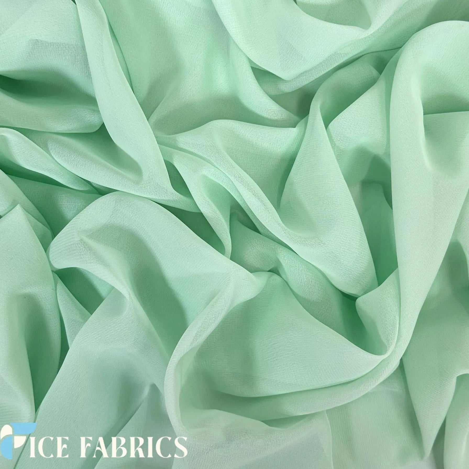 Mia Poly Chiffon Fabric / 60" Wide Soft Sheer Chiffon Fabric