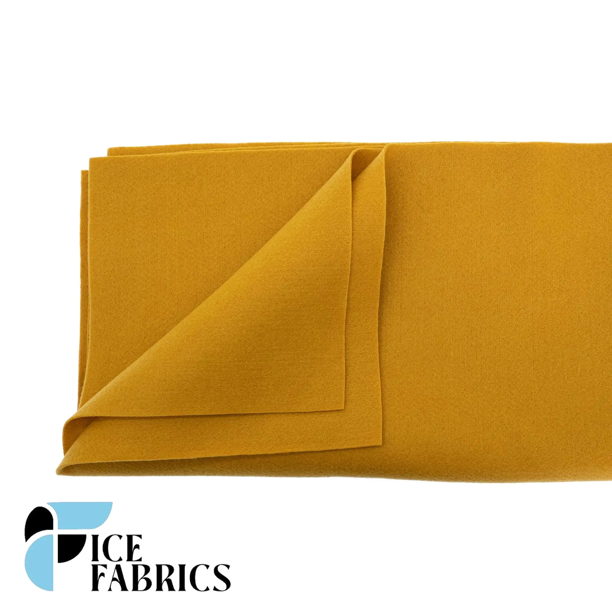 Mustard Acrylic Felt Fabric / 1.6mm Thick _ 72” WideICE FABRICSICE FABRICSBy The YardMustard Acrylic Felt Fabric / 1.6mm Thick _ 72” Wide ICE FABRICS