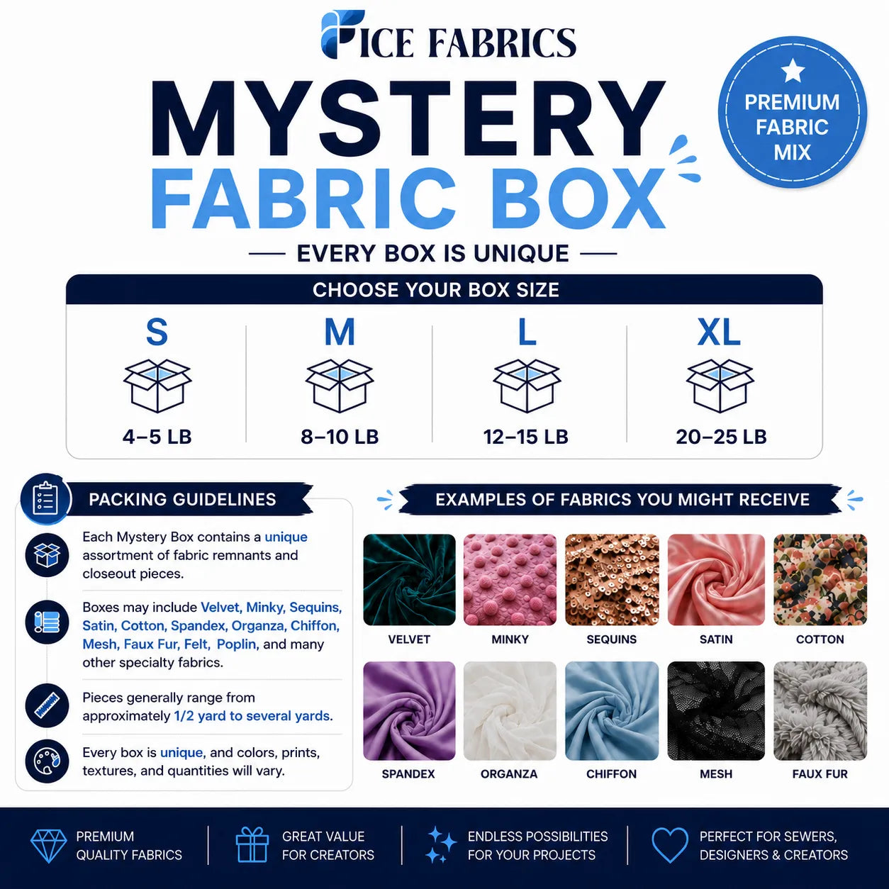 Fabric Mystery Box