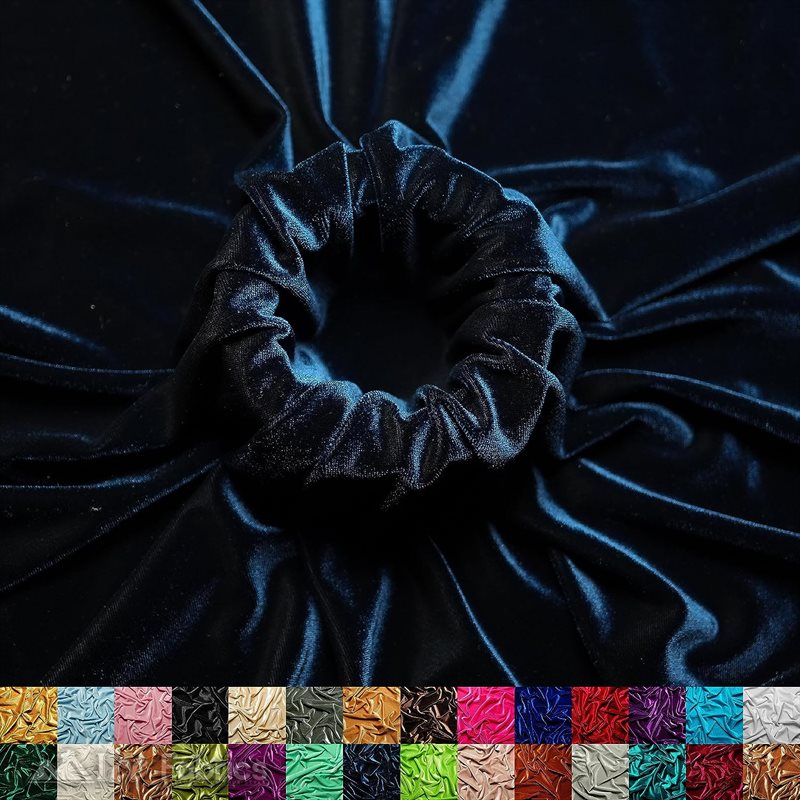 Ice Fabrics Stretch Velvet Fabric Soft and Smooth ICE FABRICS Navy Blue