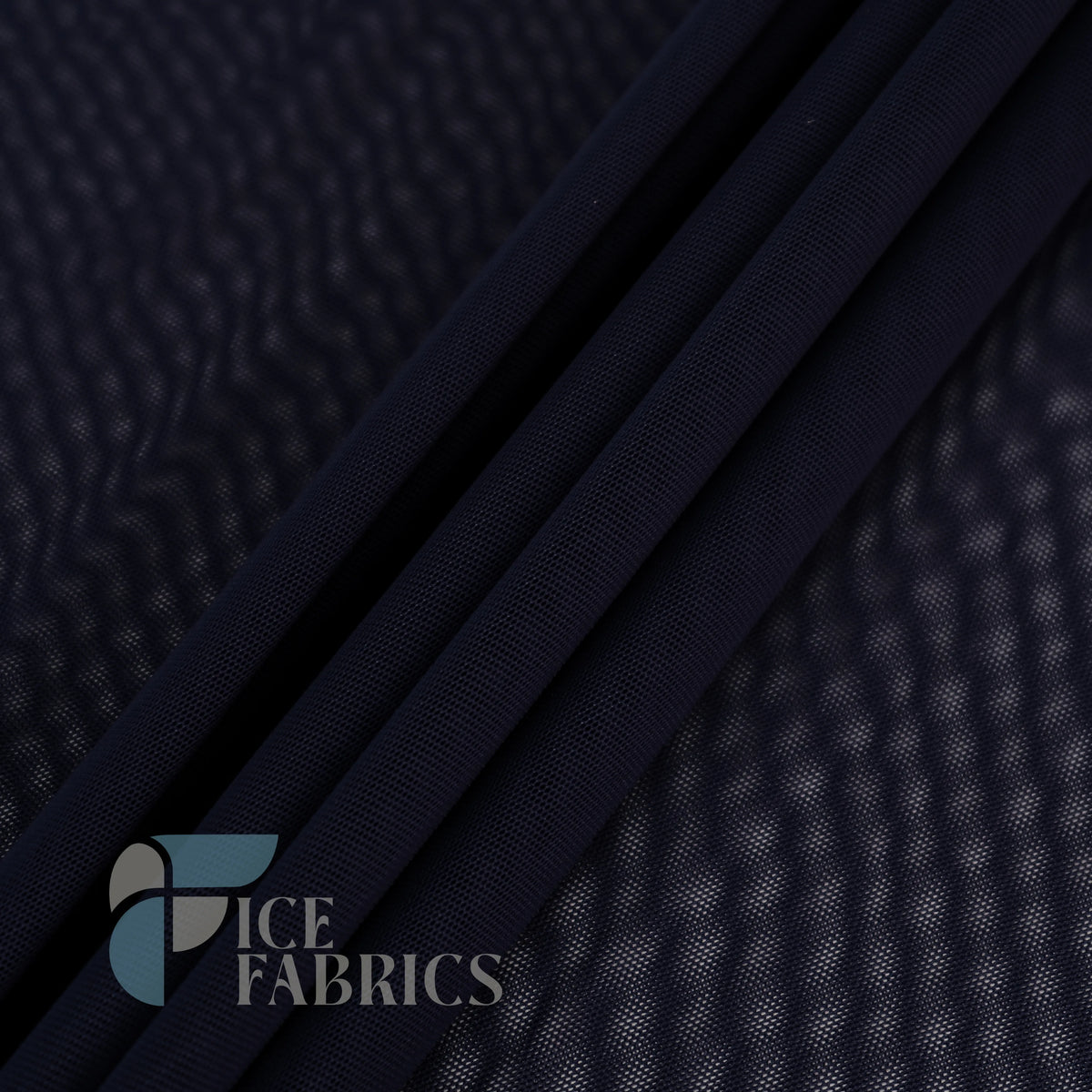 Navy Blue Flex Power Mesh 4 Way Stretch Nylon Fabric