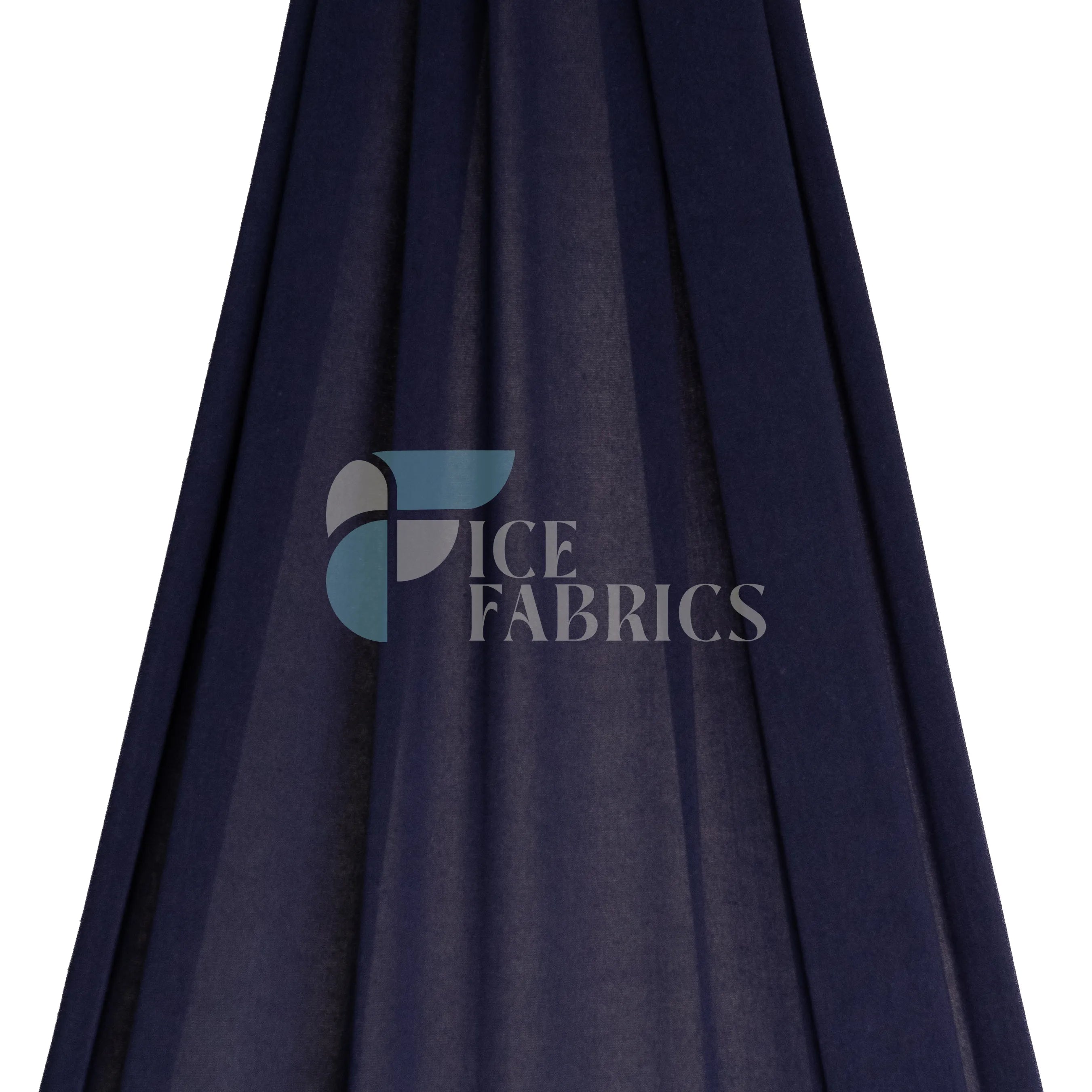 Navy Blue Cotton Spandex Jersey Fabric | FlexCot