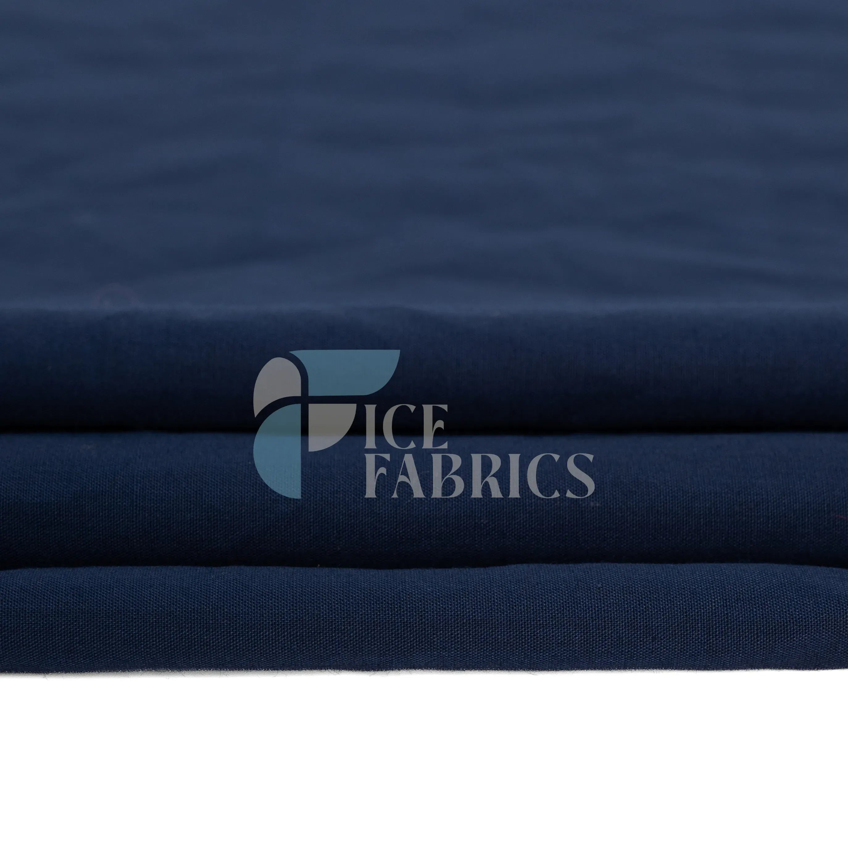 Navy Blue Broadcloth Polyester Cotton Fabric | Poly Cotton Fabric