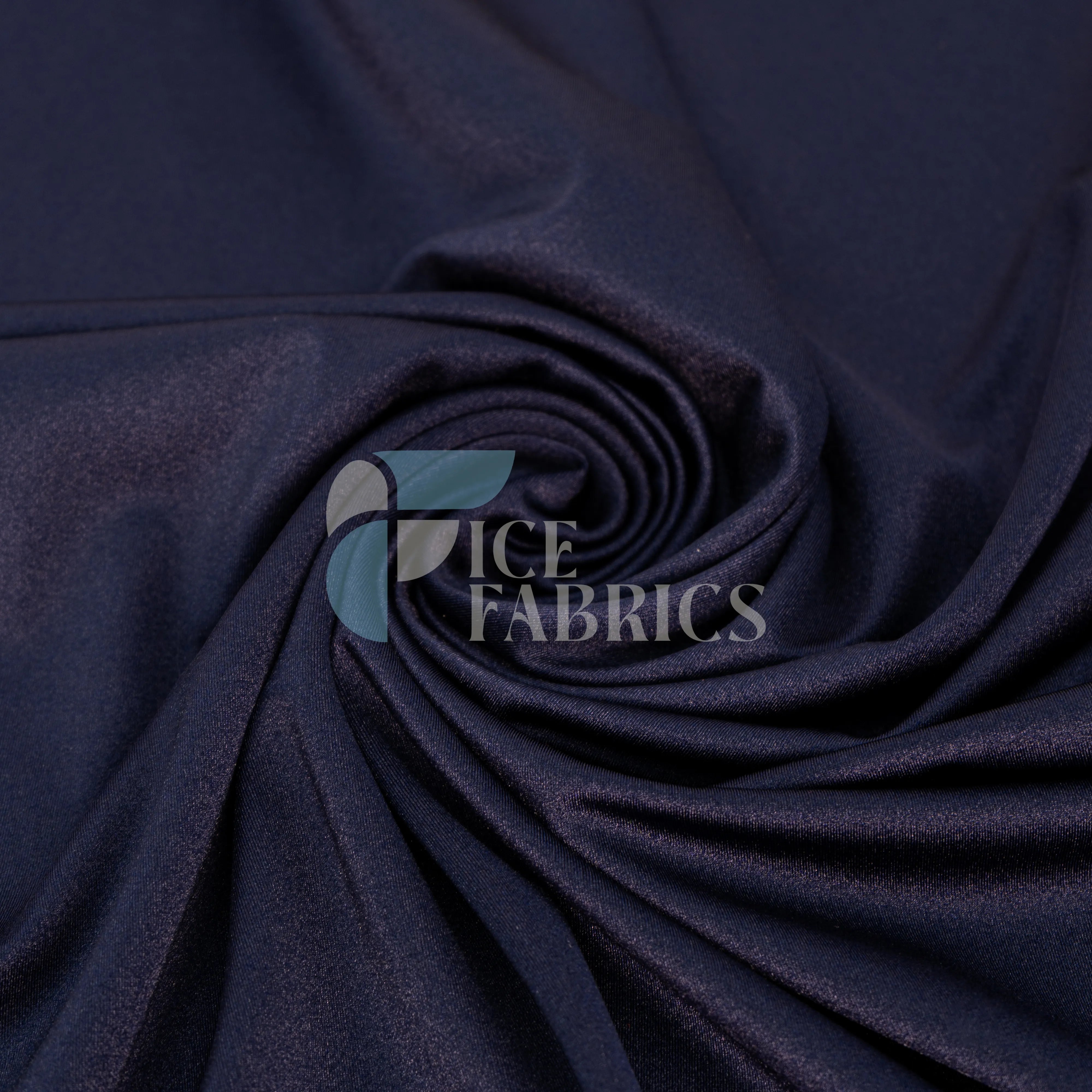 Navy Blue Yoga Flex Nylon Spandex Fabric