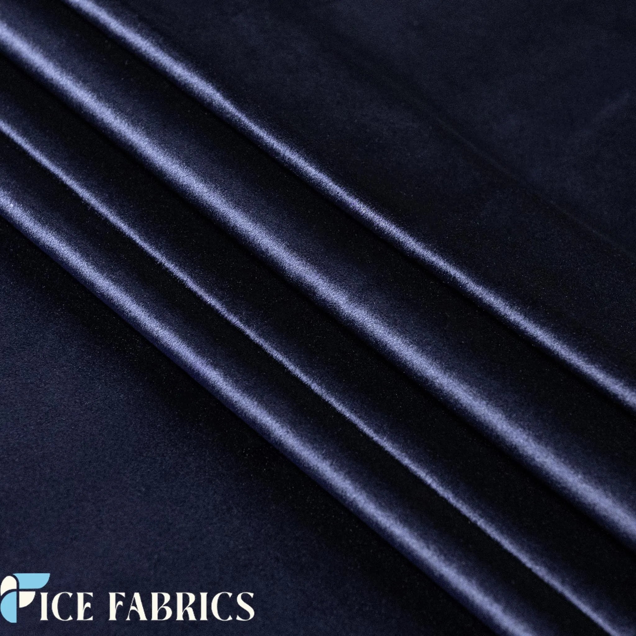 Navy Velvet Upholstery Fabric