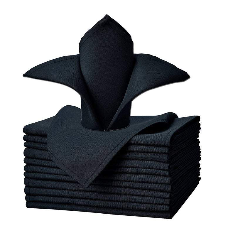 20"x20" Solid Polyester Washable Cloth Napkins For Wedding Party Restaurant Dinner - Set of 12 PiecesICEFABRICICE FABRICSNavy20"x20" Solid Polyester Washable Cloth Napkins For Wedding Party Restaurant Dinner - Set of 12 Pieces ICEFABRIC |Navy
