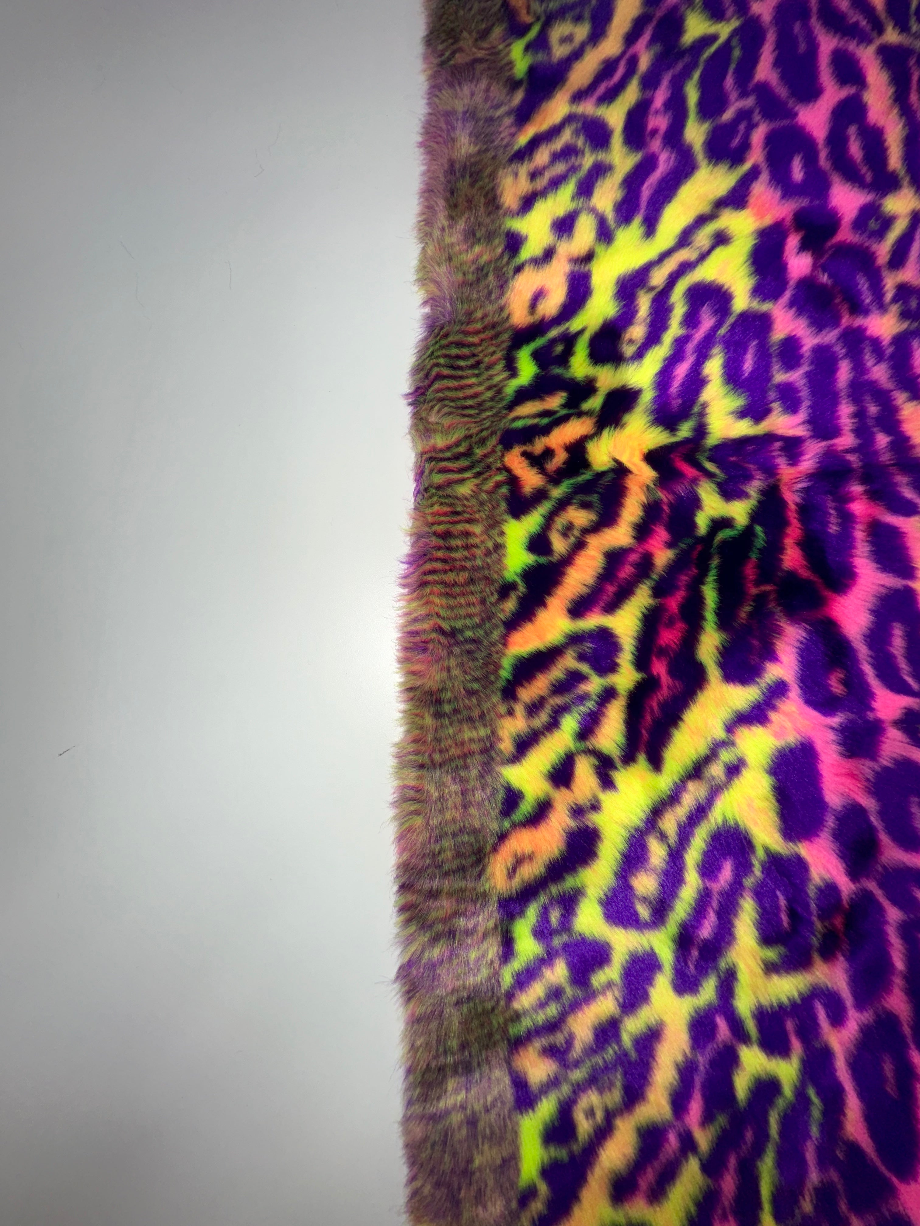 Leopard Short Pile Faux Fur Fabric