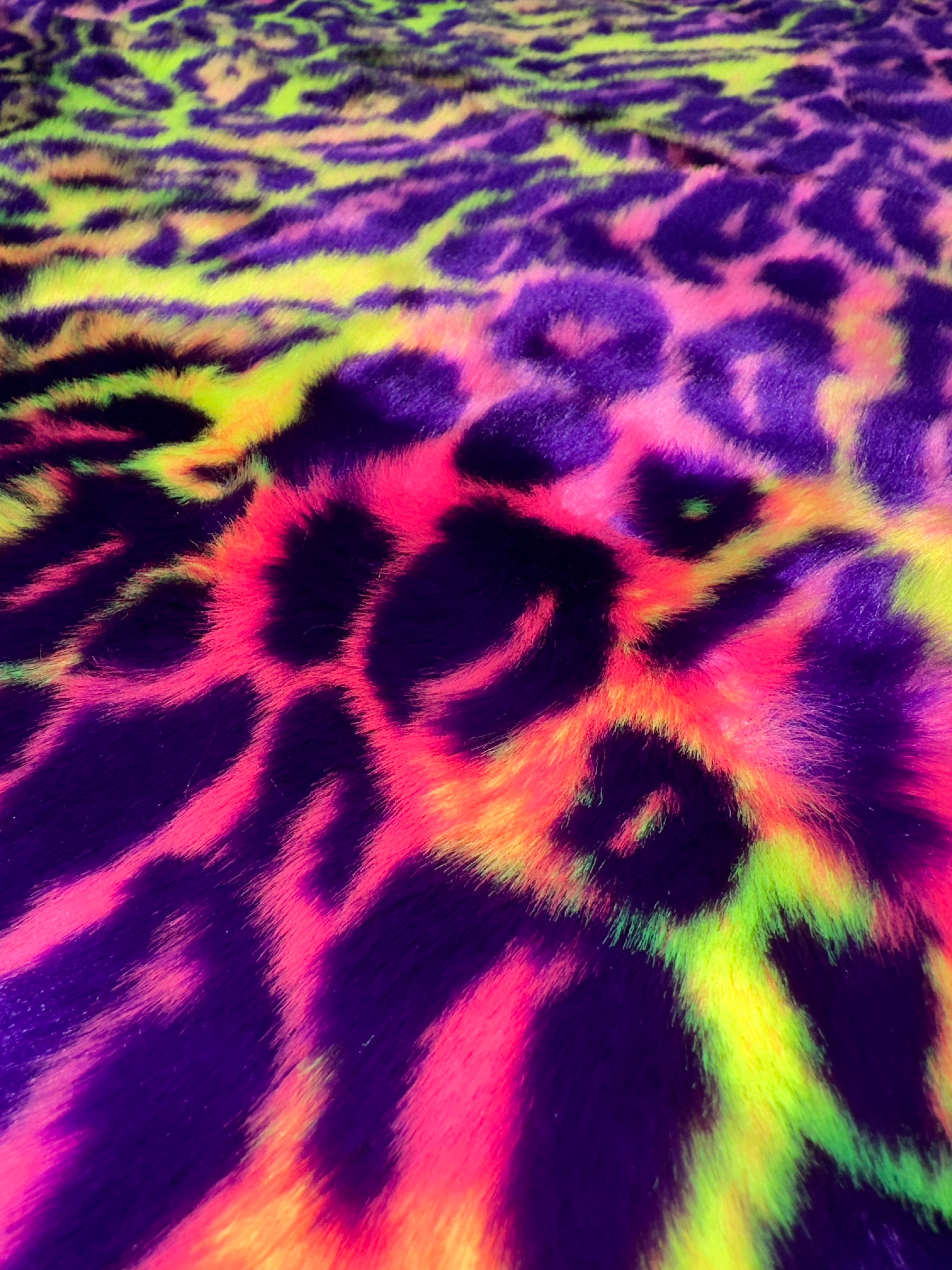 Leopard Short Pile Faux Fur Fabric