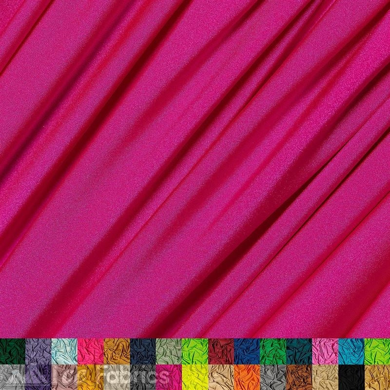 4 Way Stretch Nylon Spandex Fabric By The Roll (20 Yards ) ICE FABRICS |Neon Fuchsia