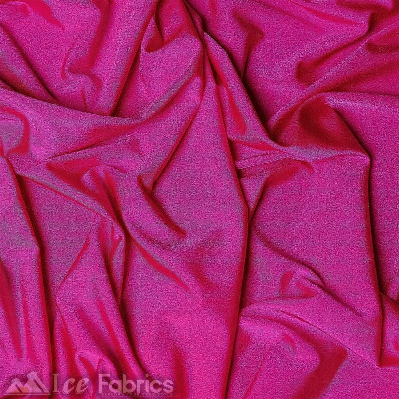 4 Way Stretch Nylon Spandex Fabric By The Roll (20 Yards ) ICE FABRICS |Neon Fuchsia