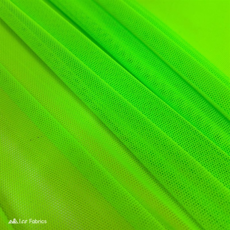 Neon Green 4 Way Stretch Nylon Spandex Power Mesh Fabric