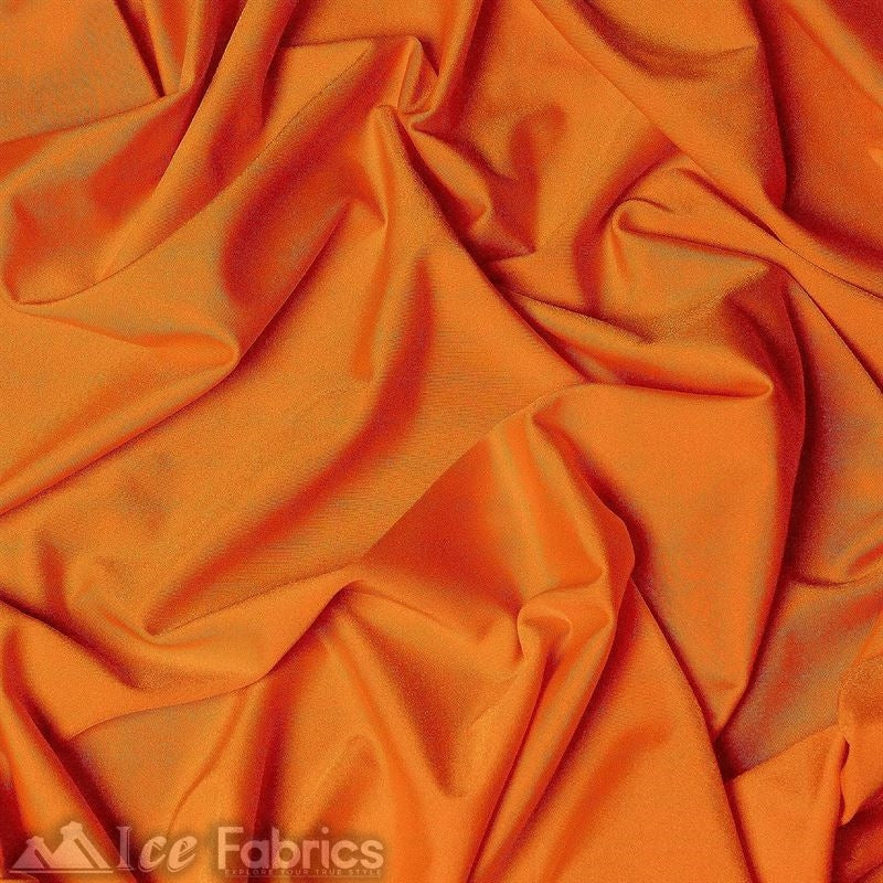 4 Way Stretch Nylon Spandex Fabric By The Roll (20 Yards ) ICE FABRICS |Neon Orange