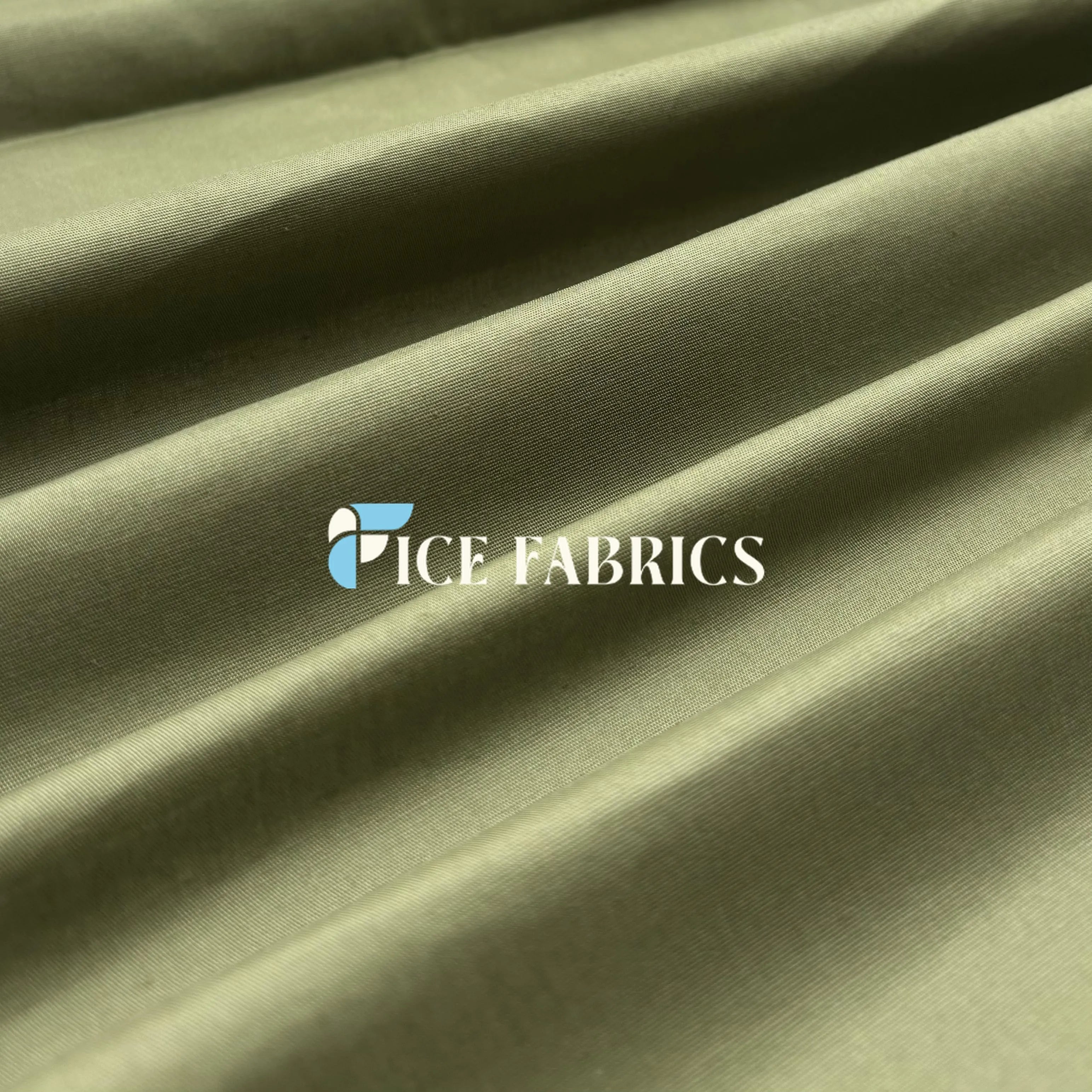 Olive 100% Cotton Broadcloth Fabric By The Yard