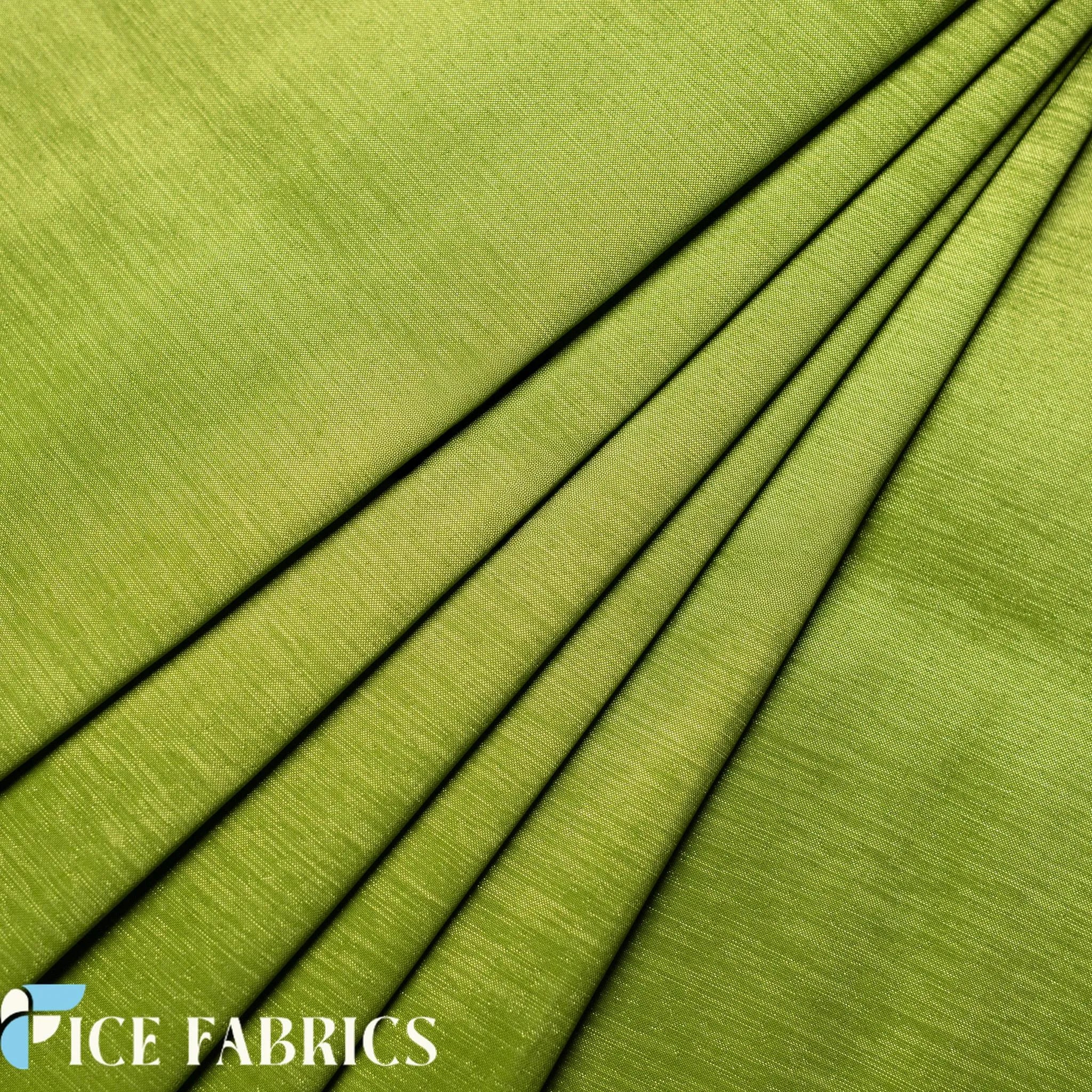 Olive Stretch Nylon Spandex Taffeta Fabric By The Yard