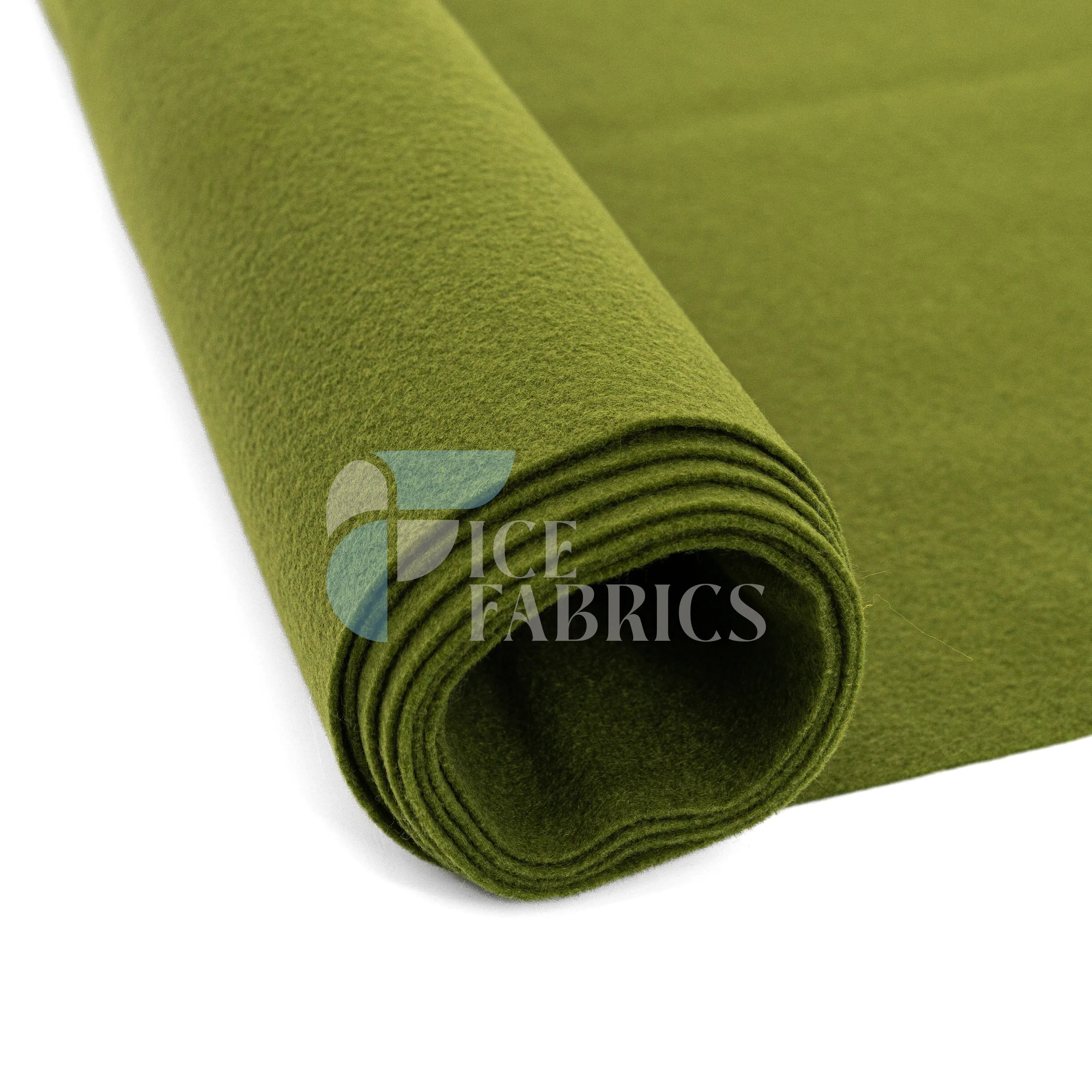 Olive Acrylic Felt Fabric / 1.6mm Thick _ 72” Wide ICE FABRICS By The Yard