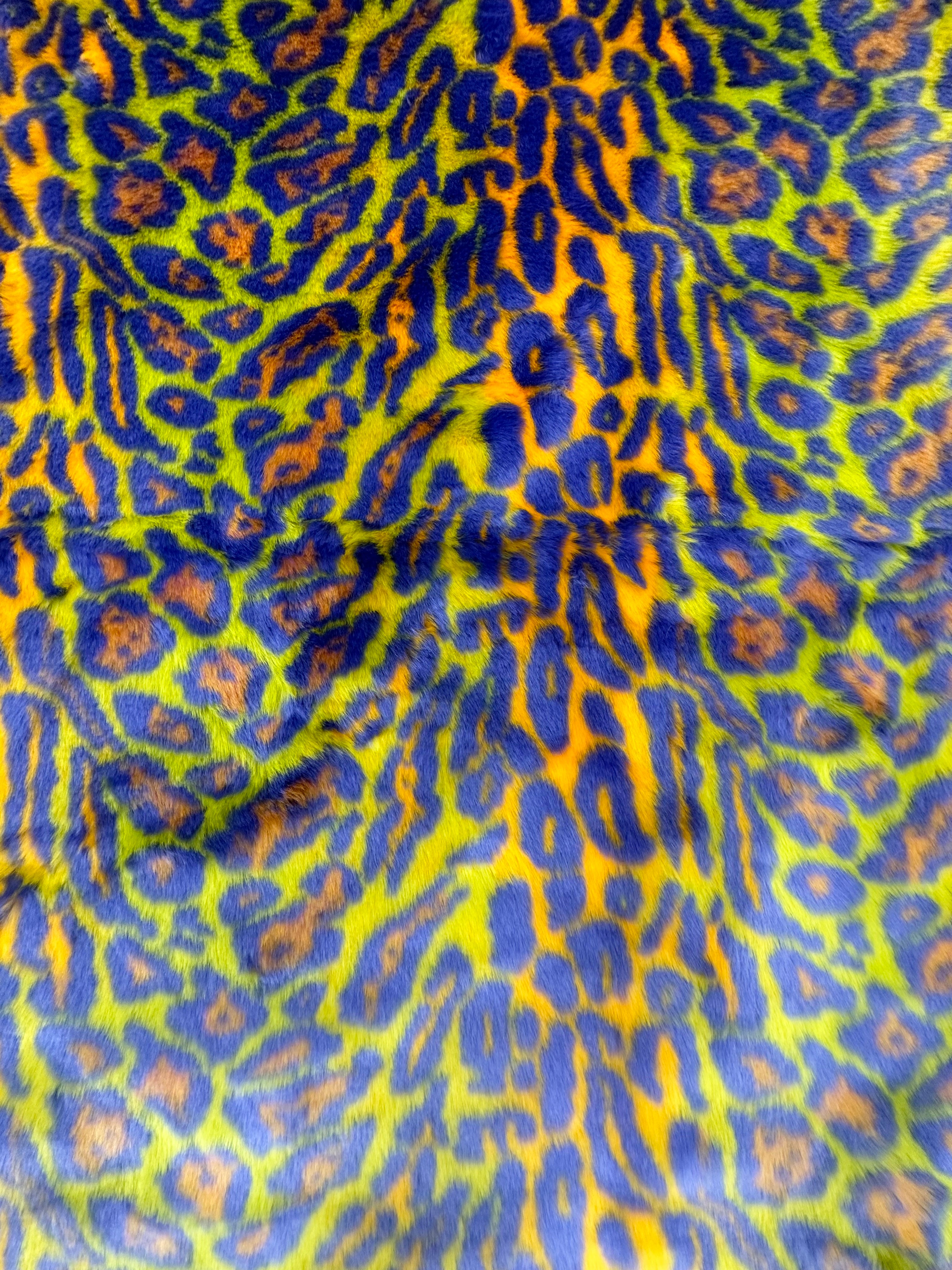 Leopard Short Pile Faux Fur Fabric