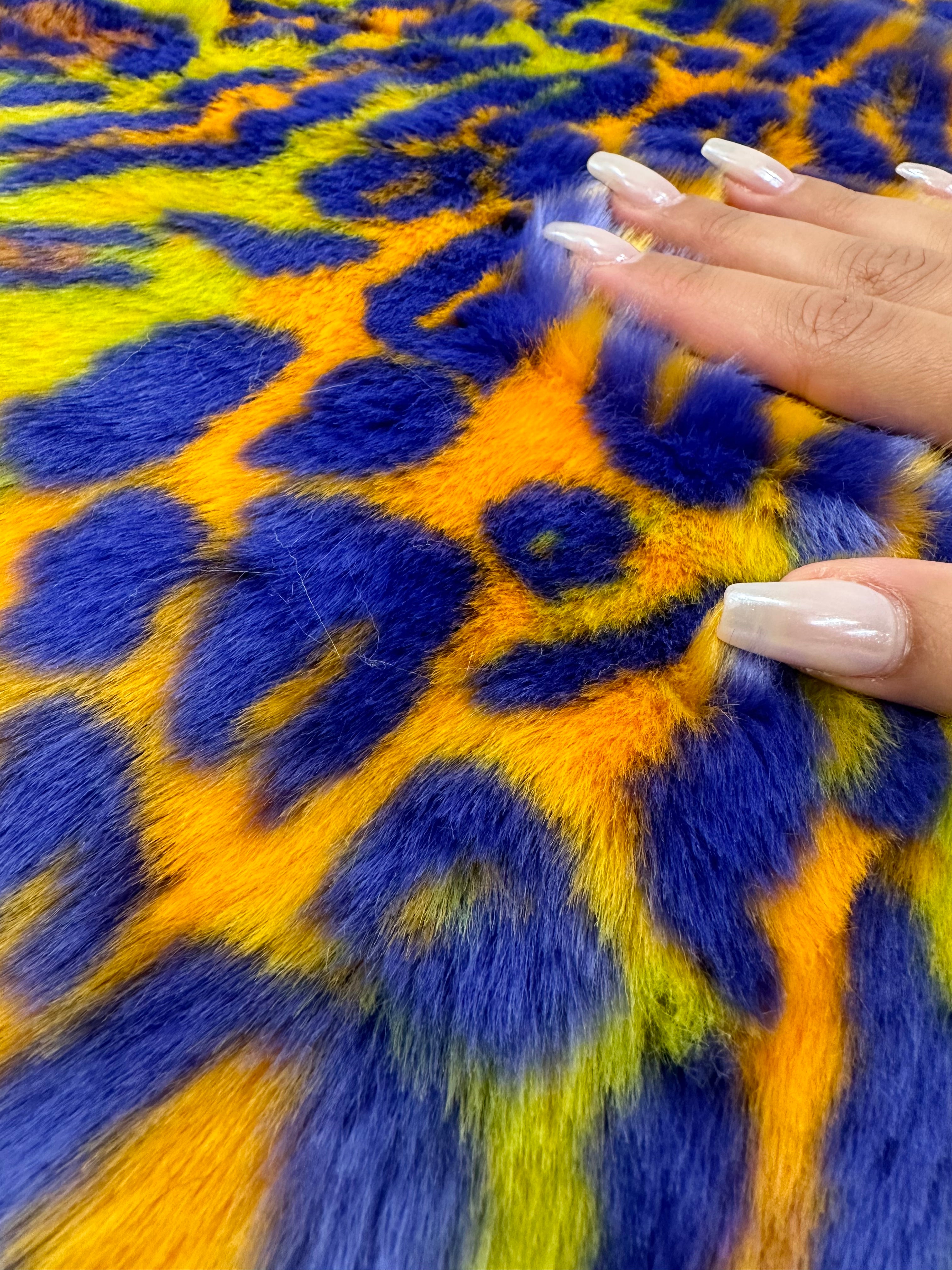 Leopard Short Pile Faux Fur Fabric
