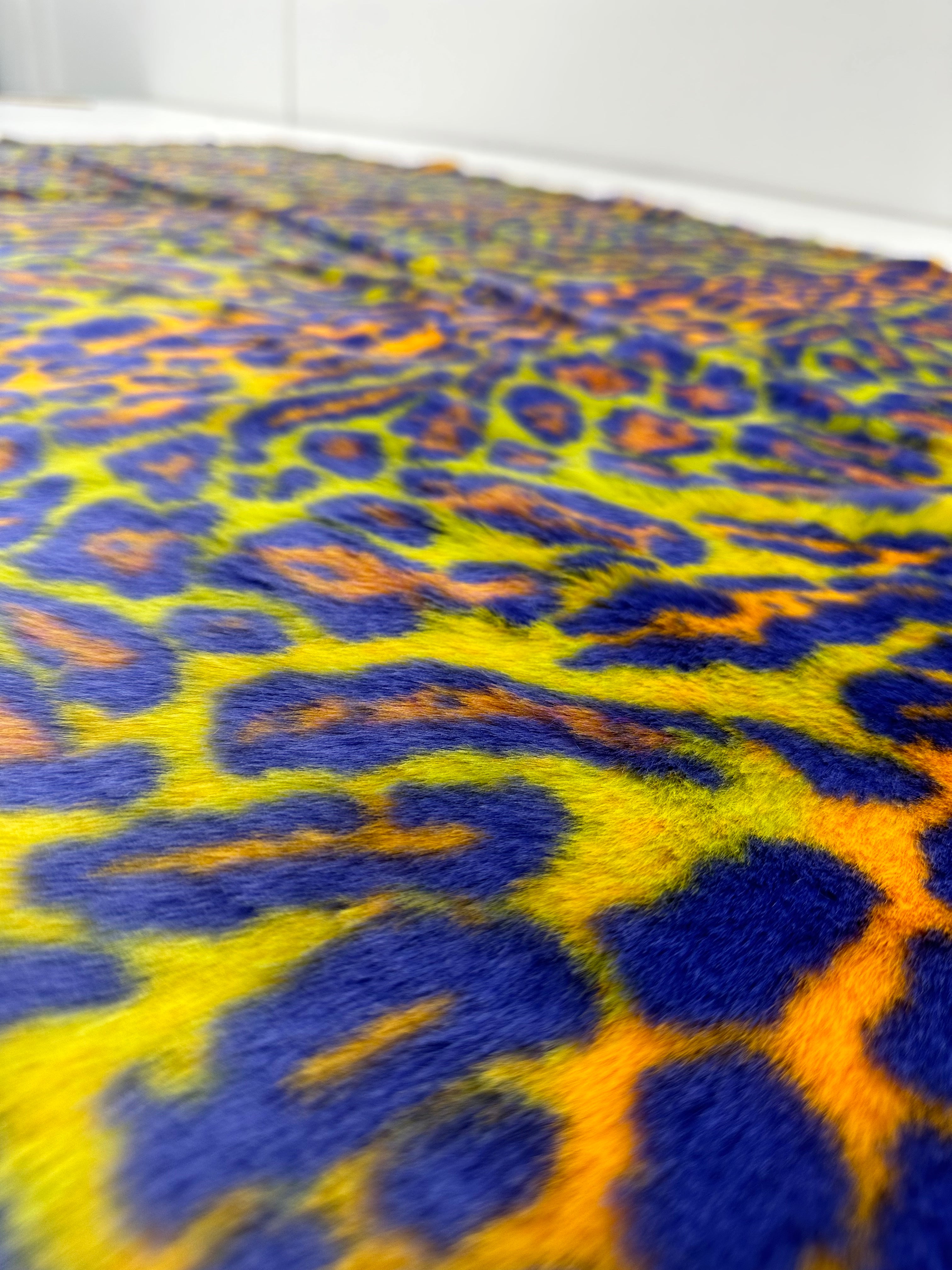 Leopard Short Pile Faux Fur Fabric
