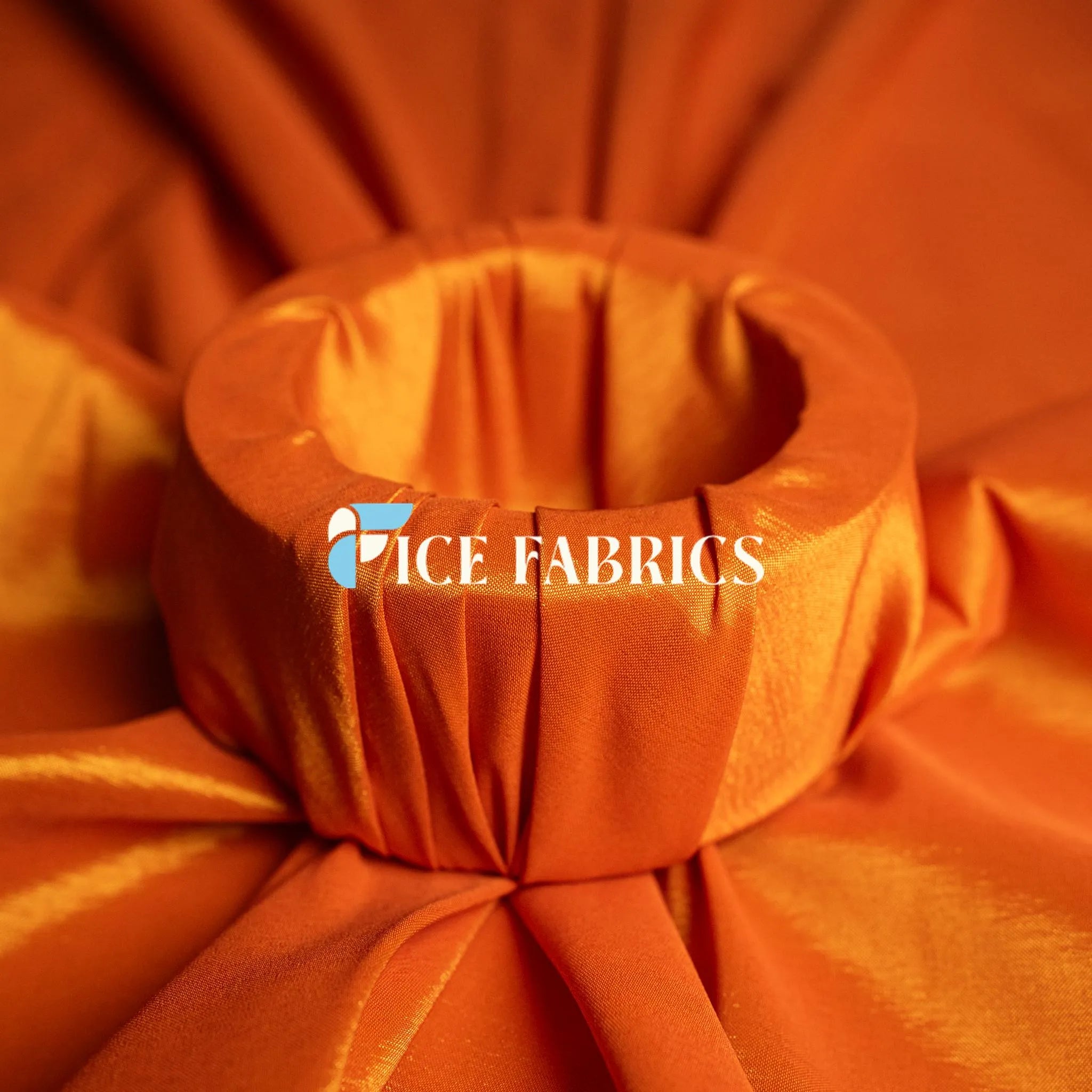 Orange Stretch Nylon Spandex Taffeta Fabric
