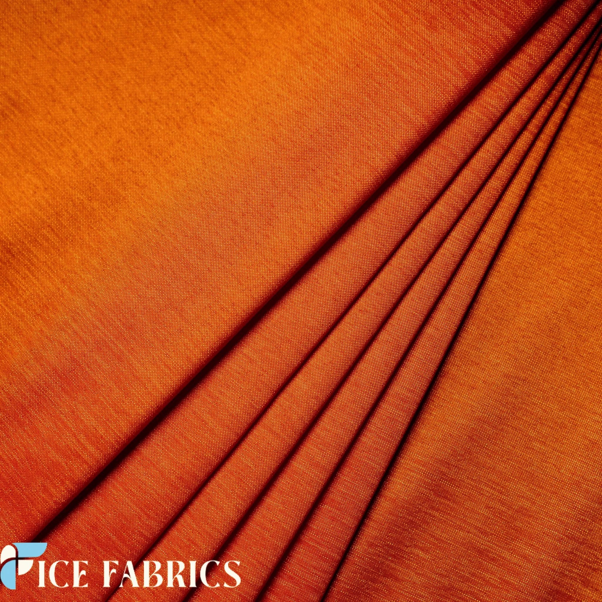 Orange Stretch Nylon Spandex Taffeta Fabric by the yard
