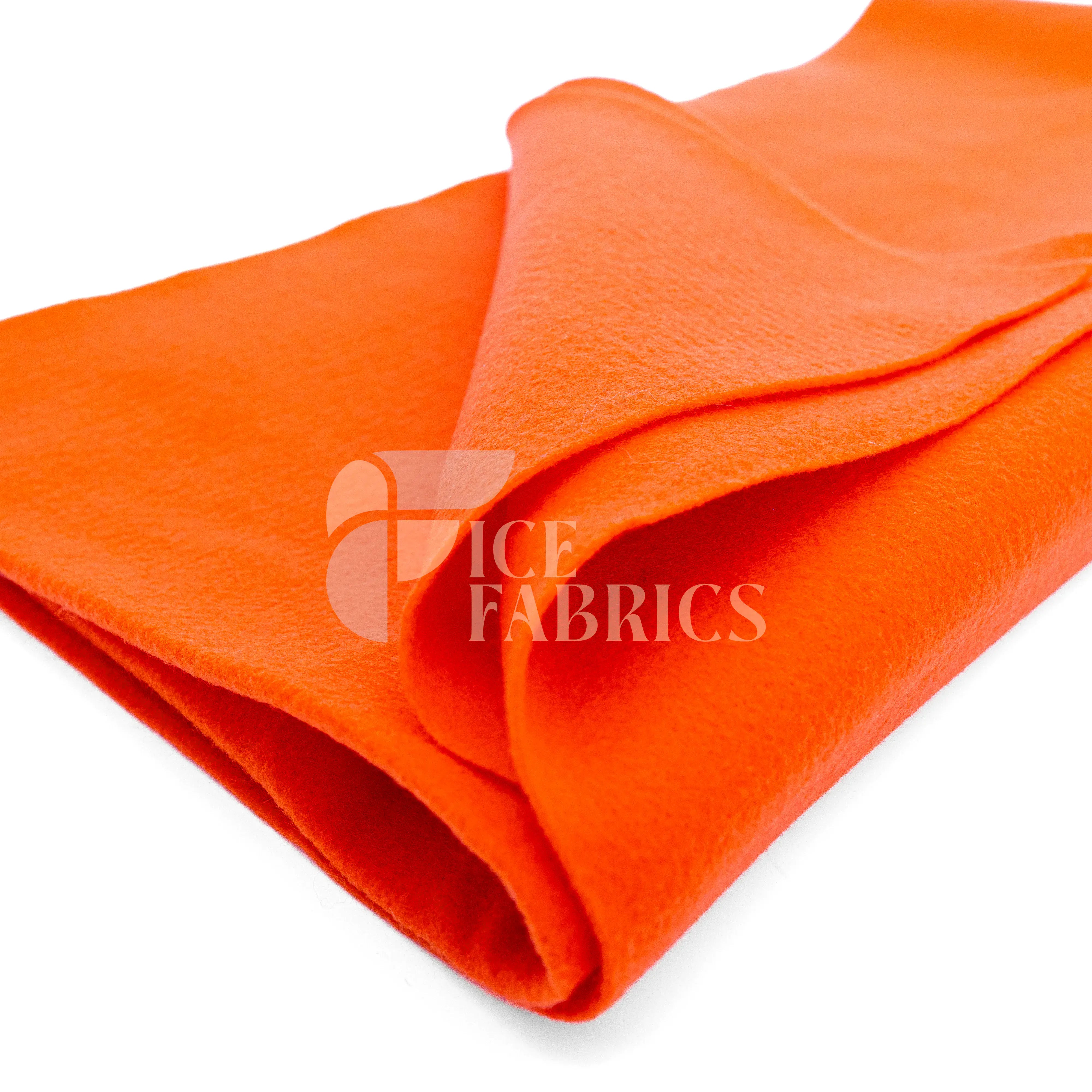 Orange Acrylic Felt Fabric / 1.6mm Thick _ 72” Wide ICE FABRICS By The Yard