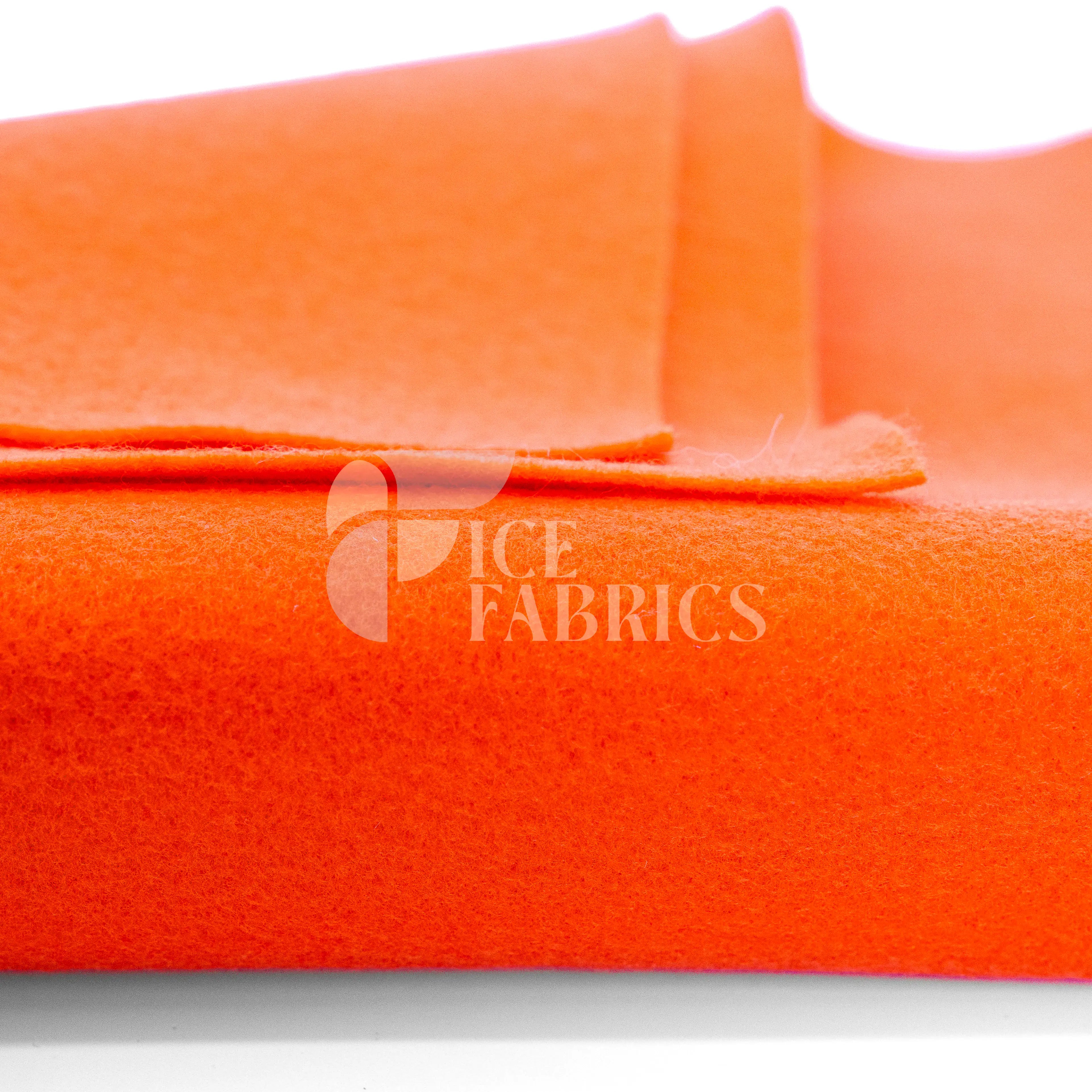 Orange Acrylic Felt Fabric / 1.6mm Thick _ 72” Wide ICE FABRICS By The Yard