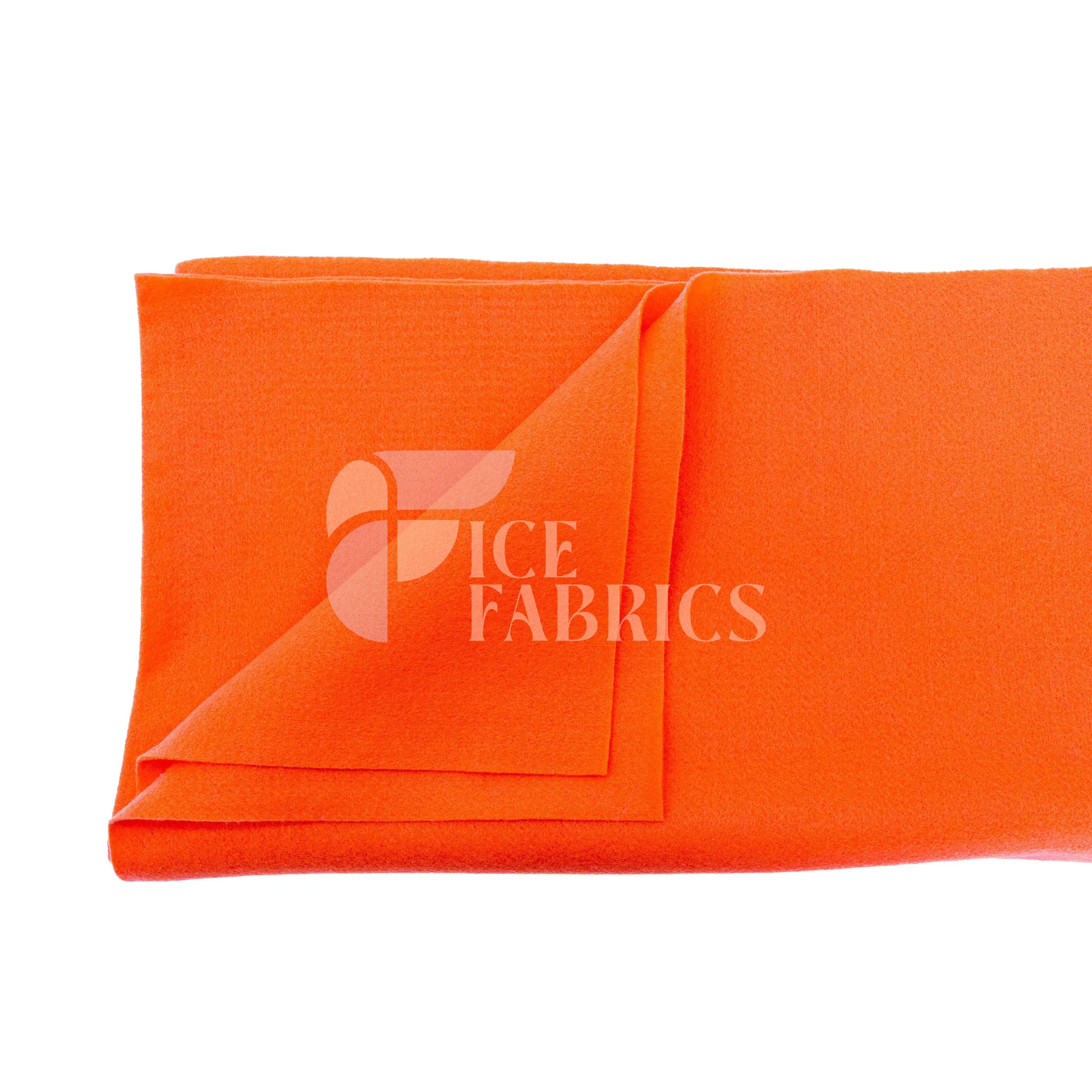 Orange Acrylic Felt Fabric / 1.6mm Thick _ 72” Wide ICE FABRICS By The Yard