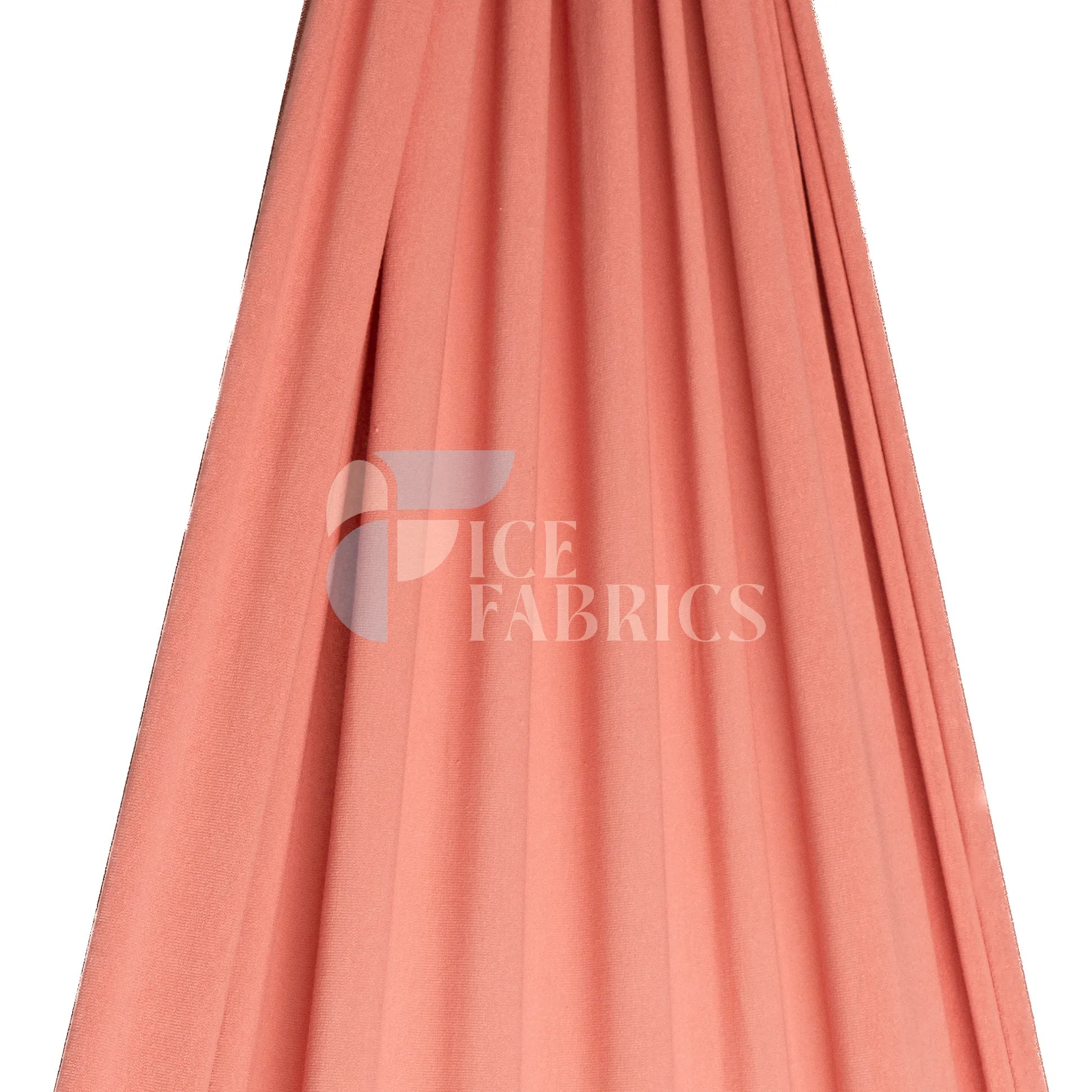 Peach Cotton Spandex Jersey Fabric | FlexCot