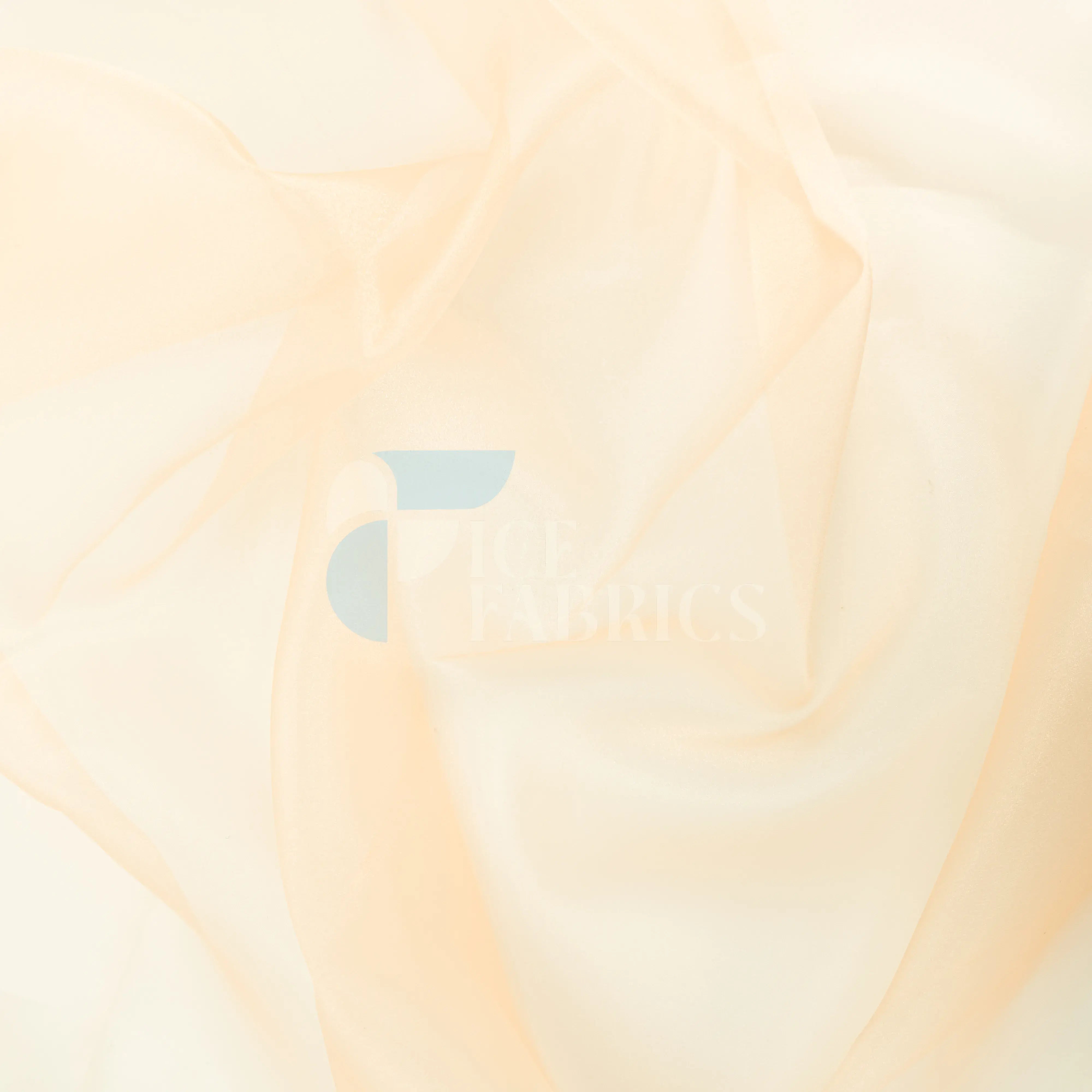 Peach Crystal Sheer Organza Fabric By The Yard