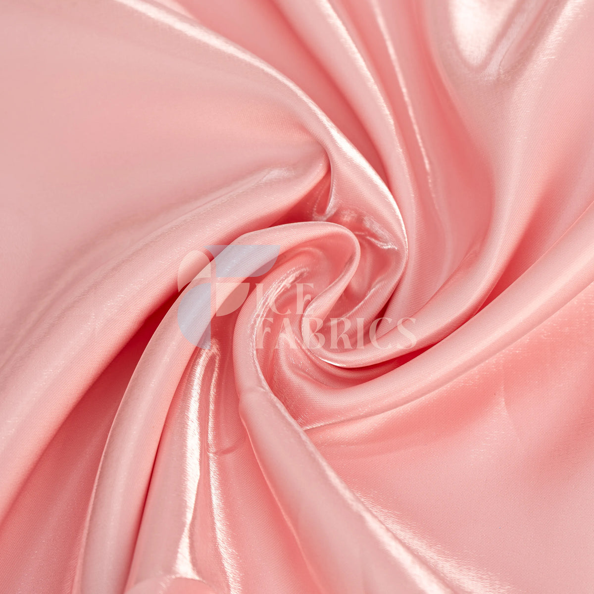 Pink Reflective Liquid Crystal Silky Satin Fabric