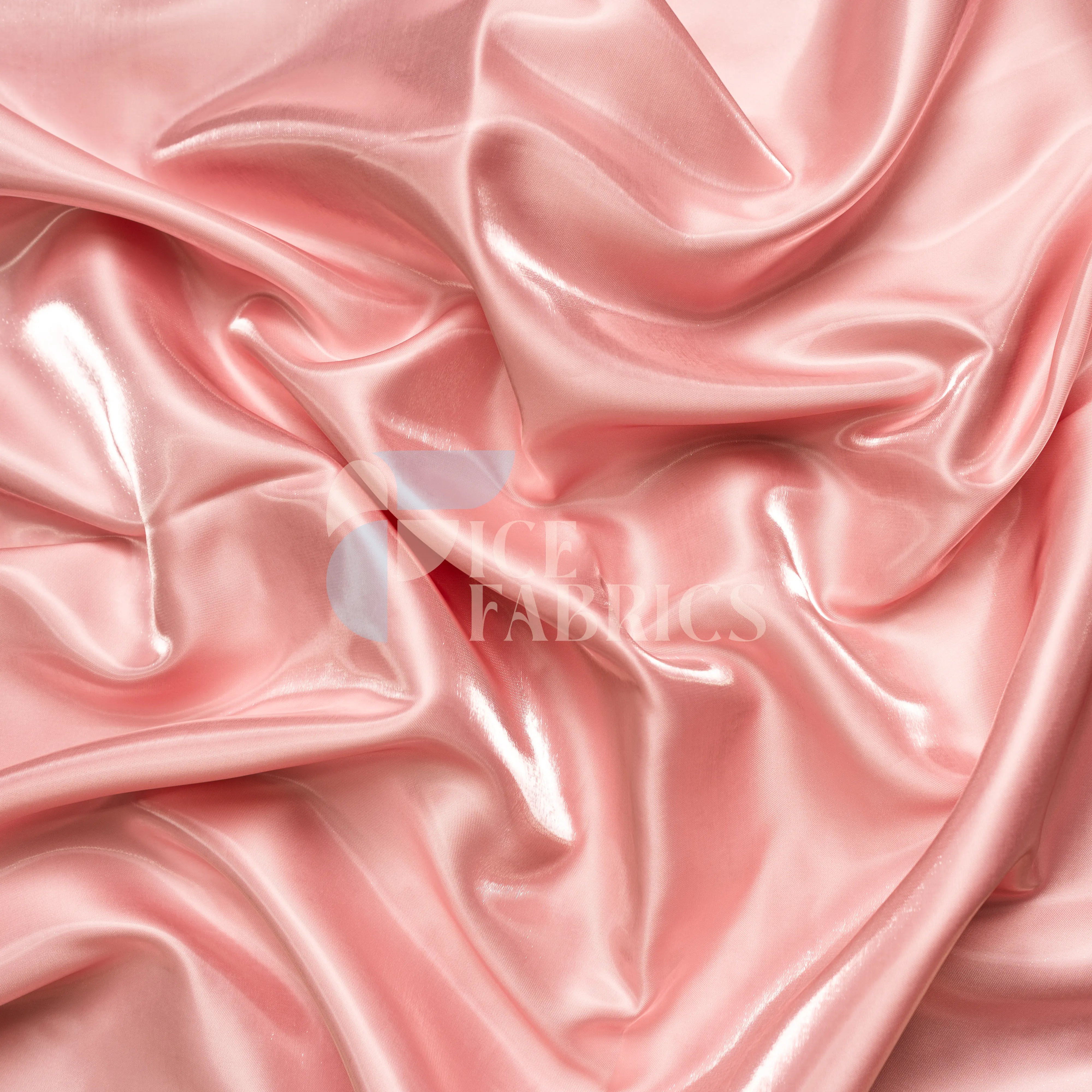 Pink Silky Satin Fabric by the yard