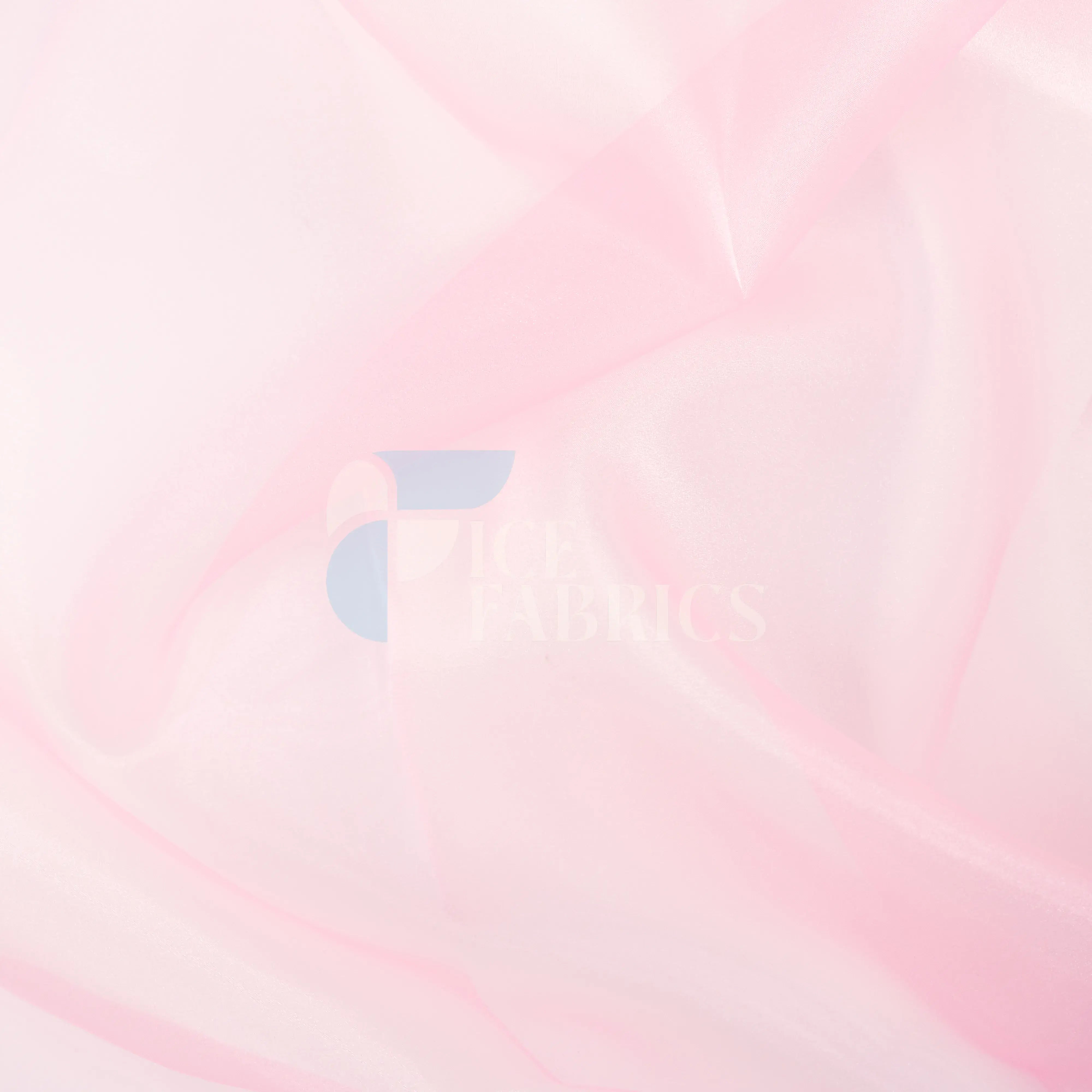 Pink Crystal Sheer Organza Fabric By The Yard