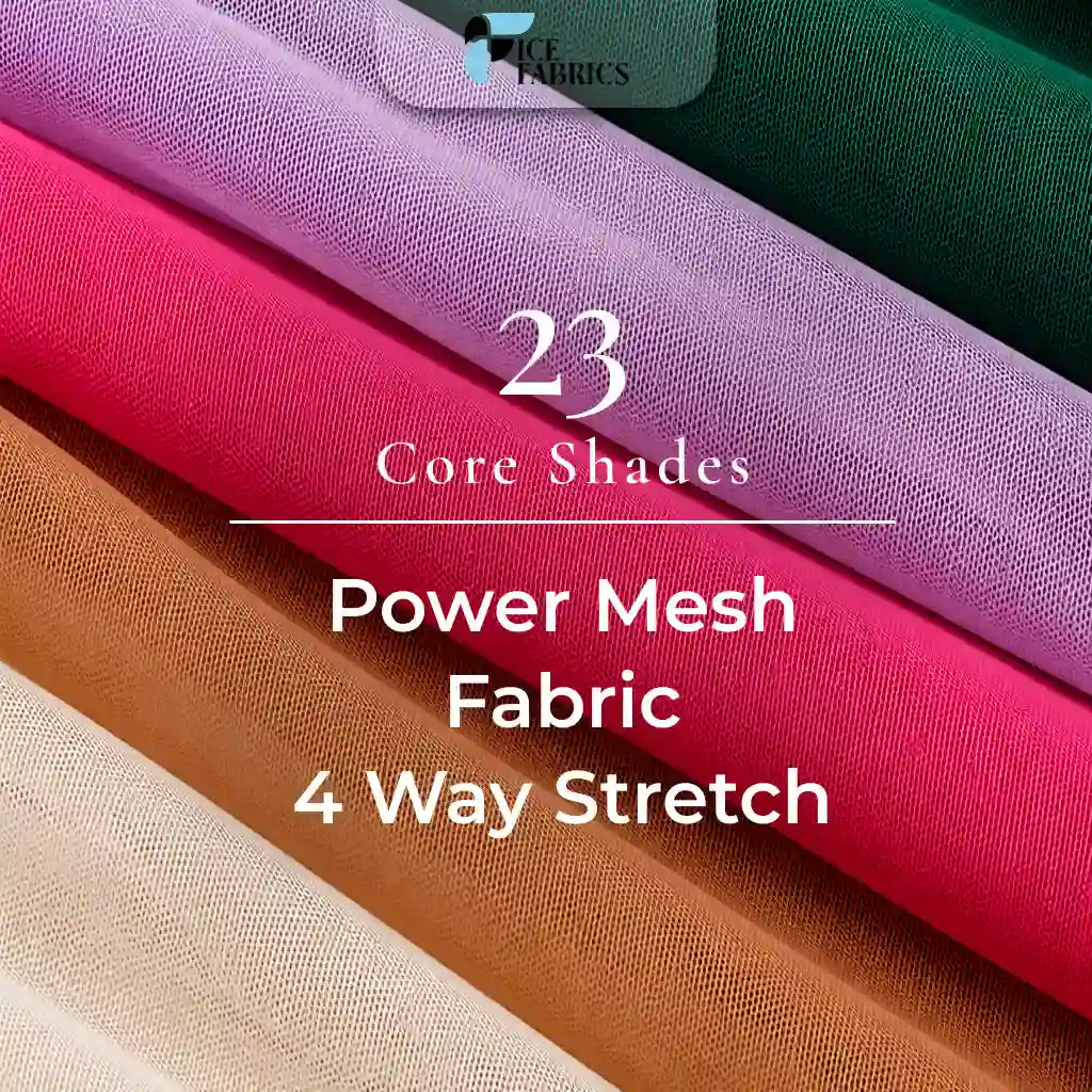 4 Way Stretch Nylon Spandex Power Mesh Fabric