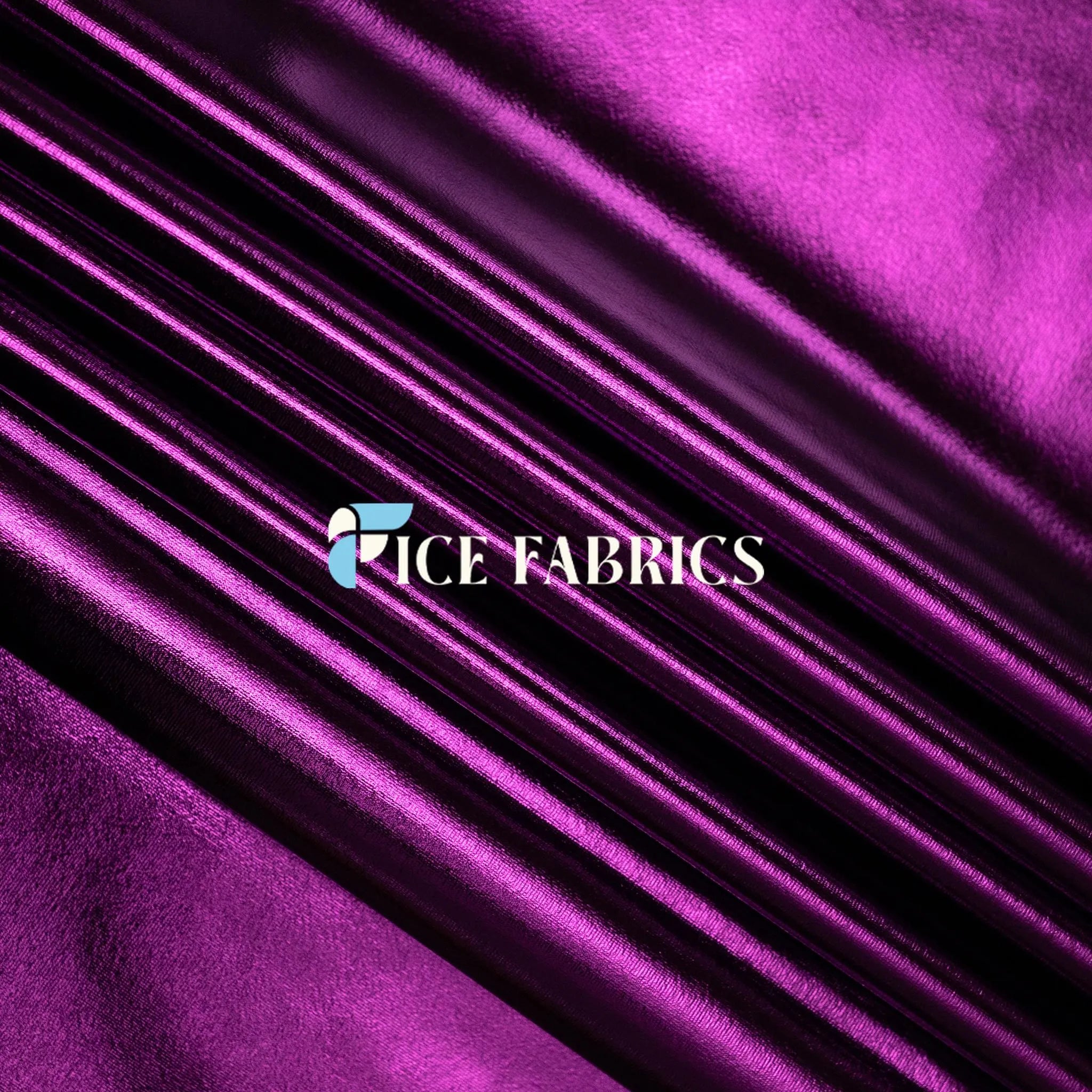 Purple 4 Way Stretch Shiny Spandex Fabric By The Yard