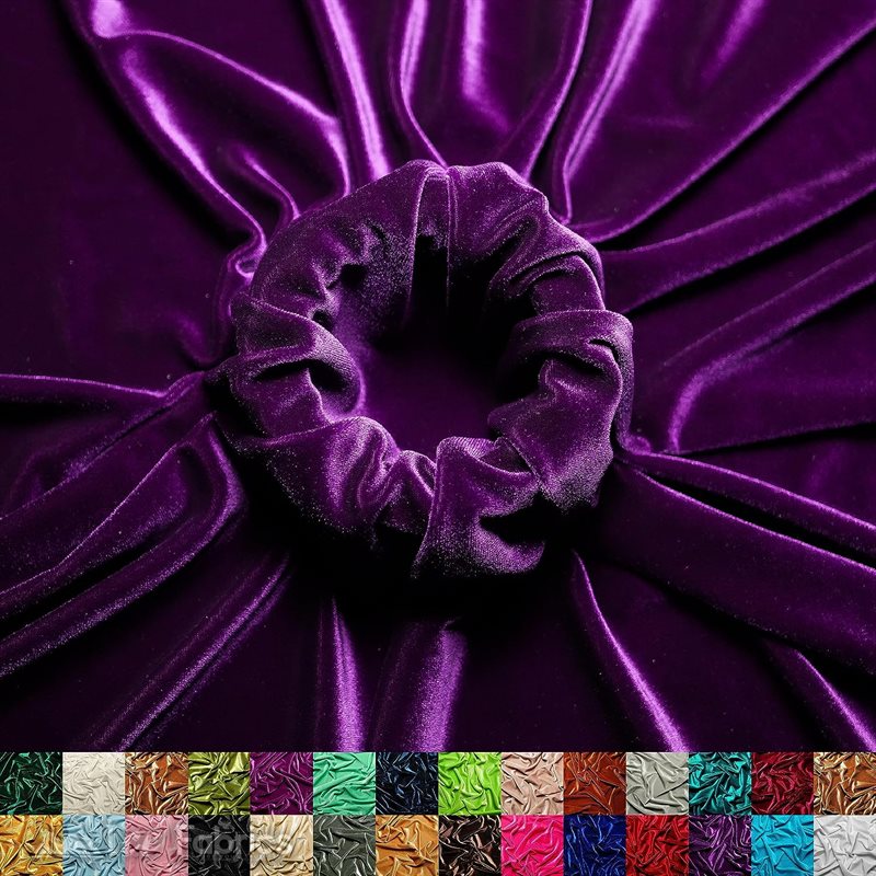 Ice Fabrics Stretch Velvet Fabric Soft and Smooth ICE FABRICS Purple