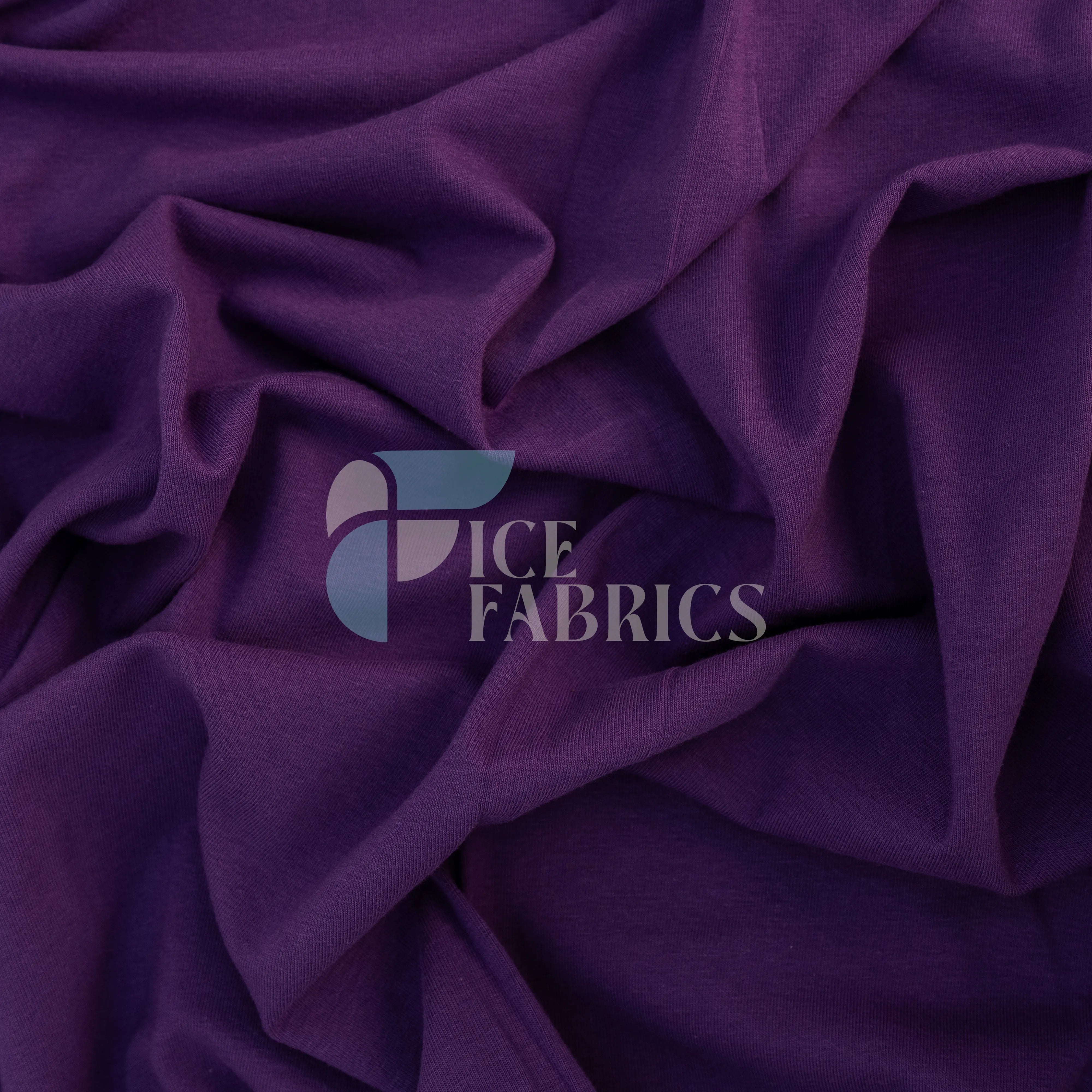 Purple Cotton Spandex Jersey Fabric | FlexCot