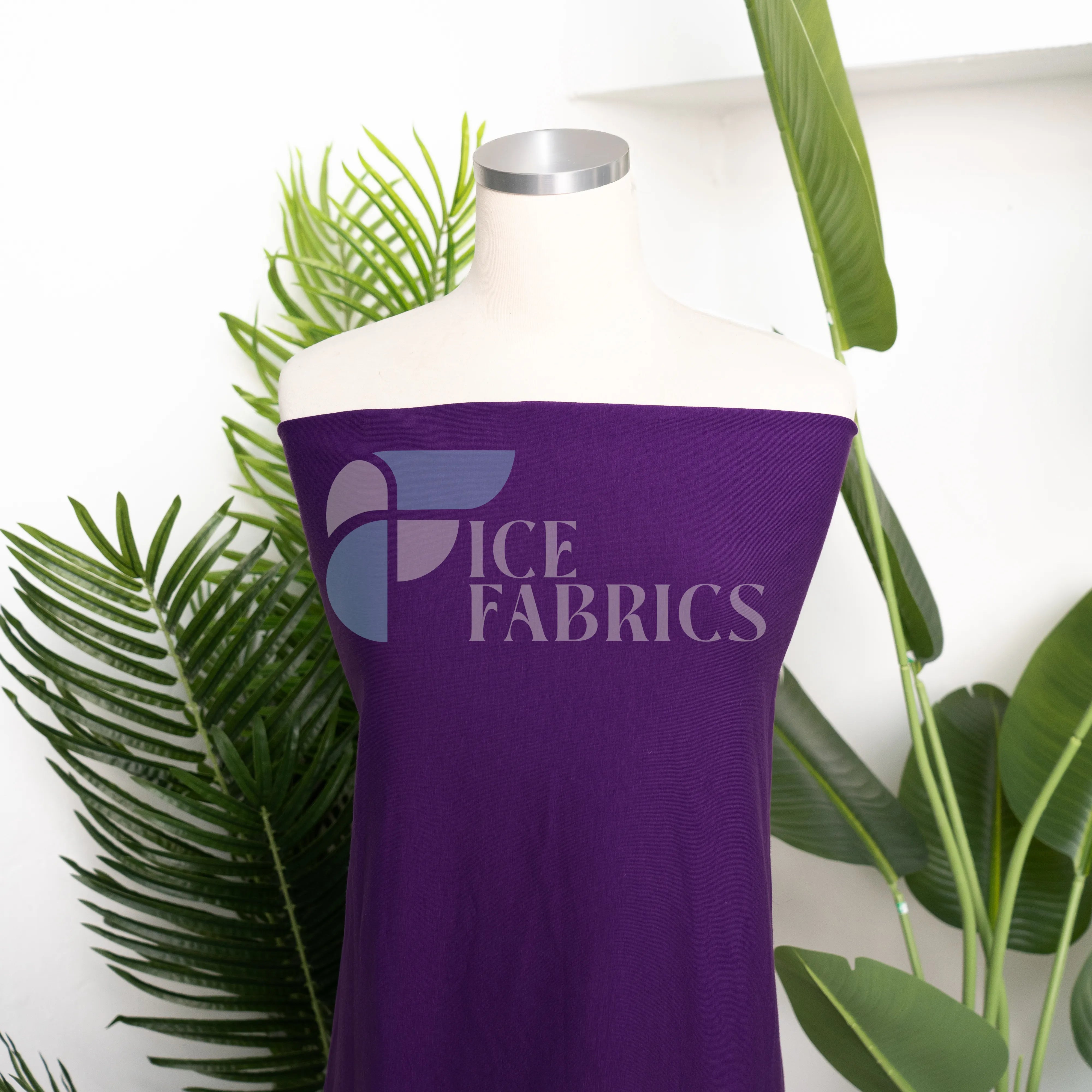 Purple Cotton Spandex Jersey Fabric | FlexCot